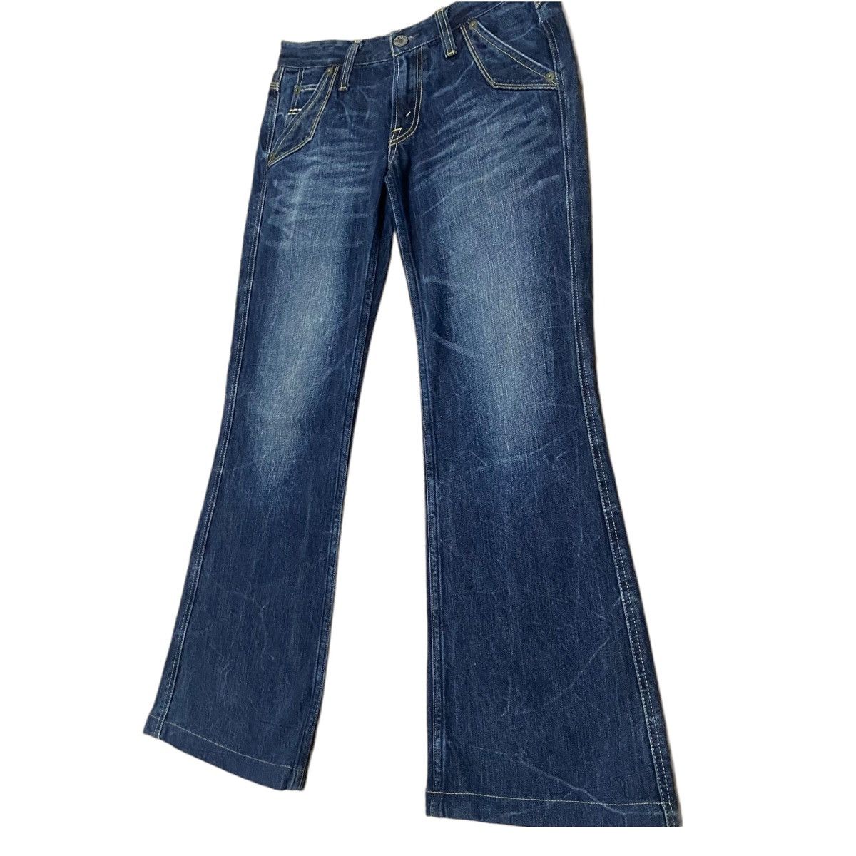 Levi's × Levi's Vintage Clothing × Vintage Steals🔥Vintage Levis Buckle Back Flare Bootcut Jeans Size 32" / US 10 / IT 46 - 5 Thumbnail