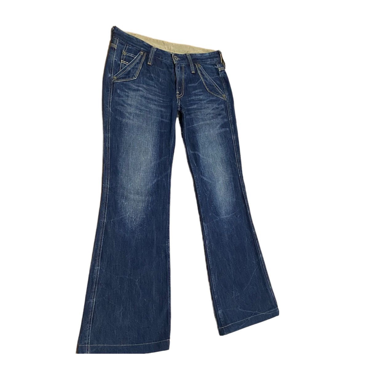 Levi's × Levi's Vintage Clothing × Vintage Steals🔥Vintage Levis Buckle Back Flare Bootcut Jeans Size 32" / US 10 / IT 46 - 4 Thumbnail