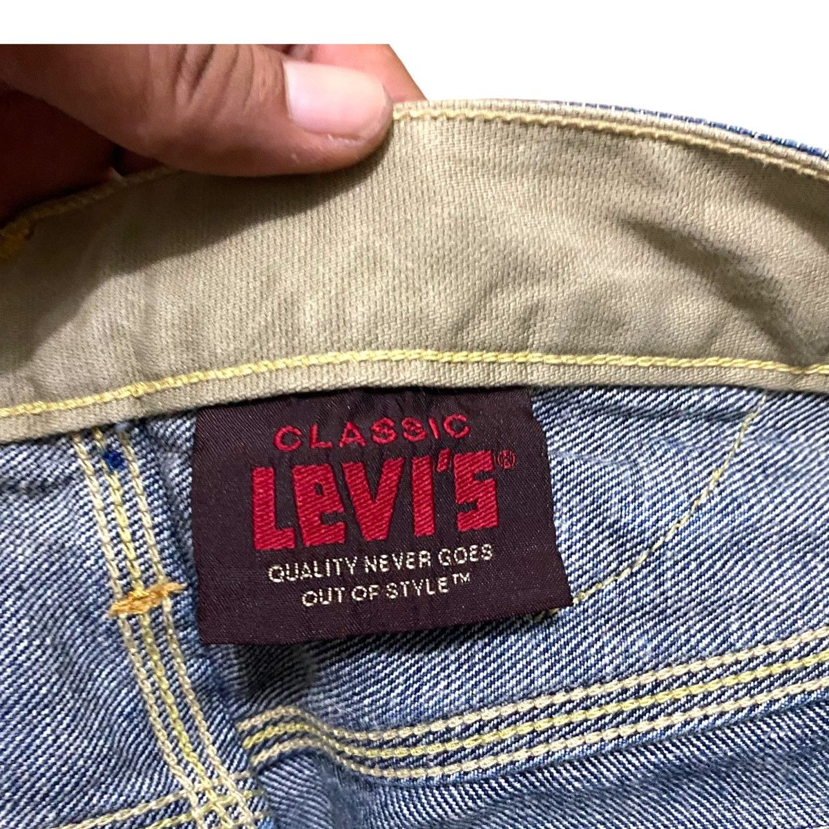 Levi's × Levi's Vintage Clothing × Vintage Steals🔥Vintage Levis Buckle Back Flare Bootcut Jeans Size 32" / US 10 / IT 46 - 10 Thumbnail