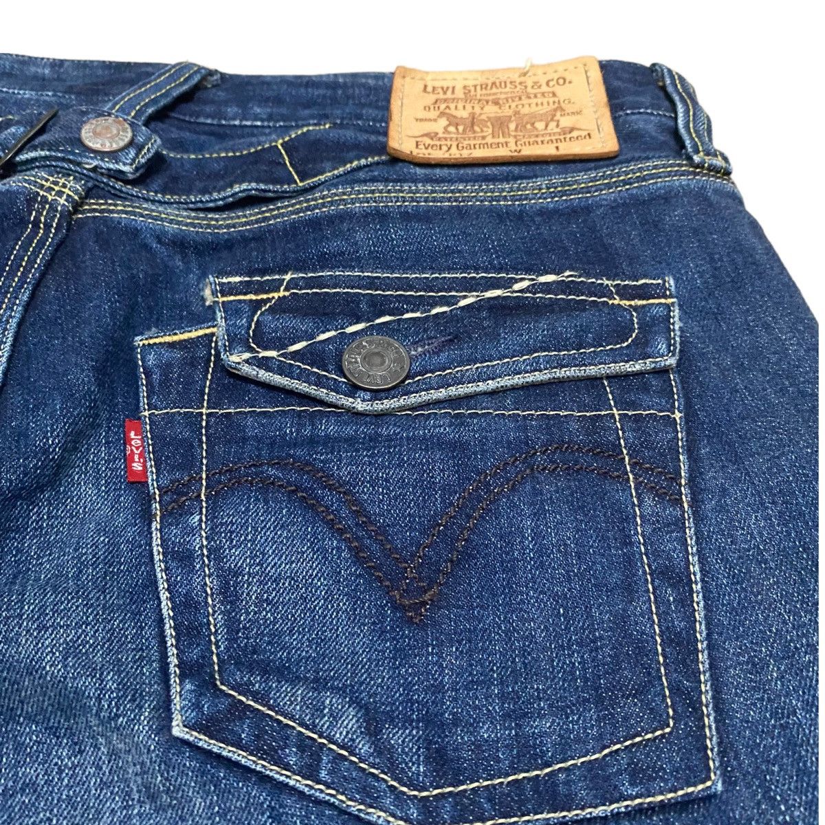 Levi's × Levi's Vintage Clothing × Vintage Steals🔥Vintage Levis Buckle Back Flare Bootcut Jeans Size 32" / US 10 / IT 46 - 8 Thumbnail