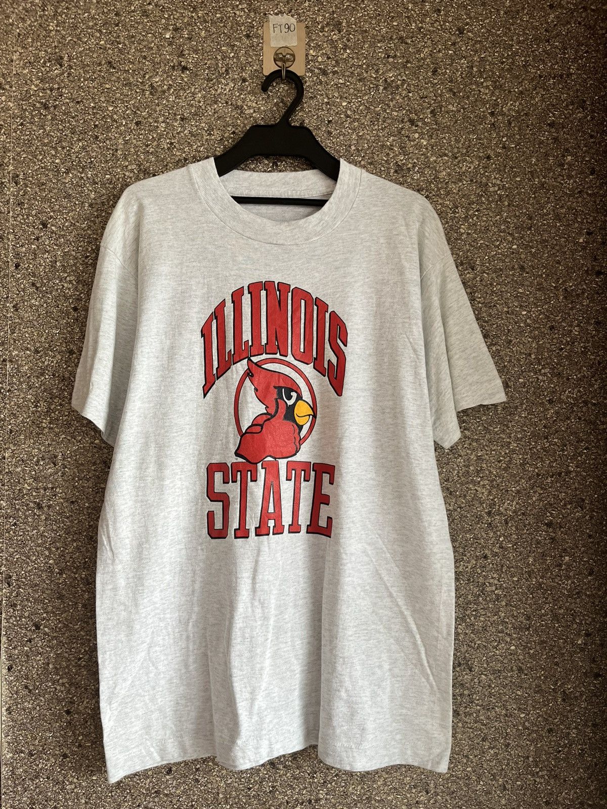 image of Vintage Illinois State Ft90 in White, Men's (Size XL)