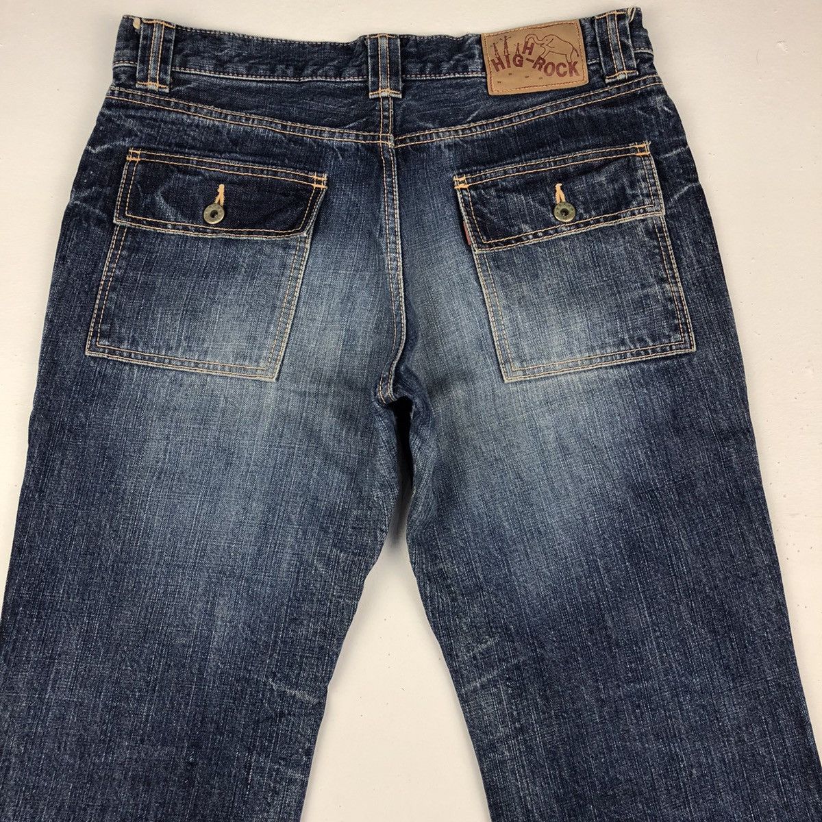 Japanese Brand × KOJIMA GENES × Vintage Vintage bush pants made in kojima faded blue jeans Size US 33 - 9 Thumbnail