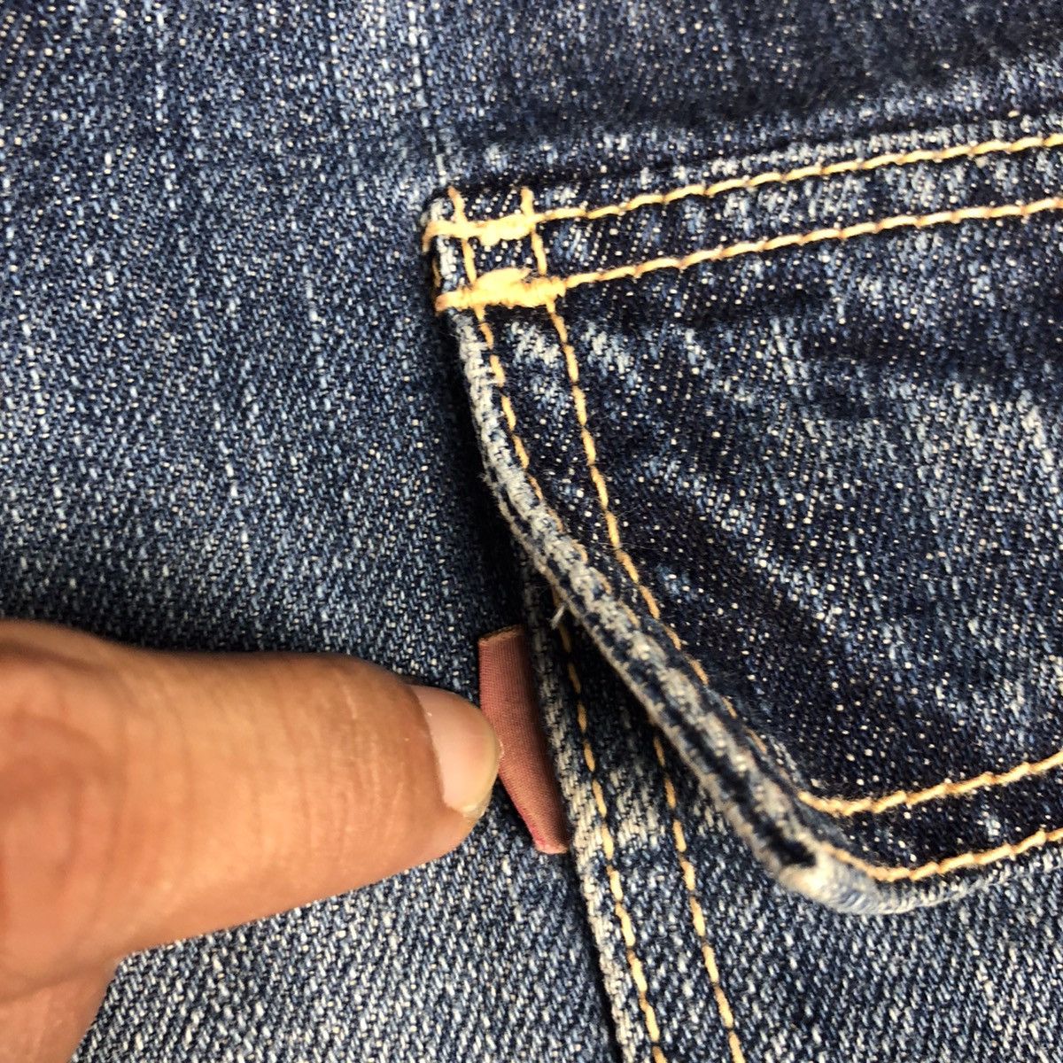 Japanese Brand × KOJIMA GENES × Vintage Vintage bush pants made in kojima faded blue jeans Size US 33 - 10 Thumbnail
