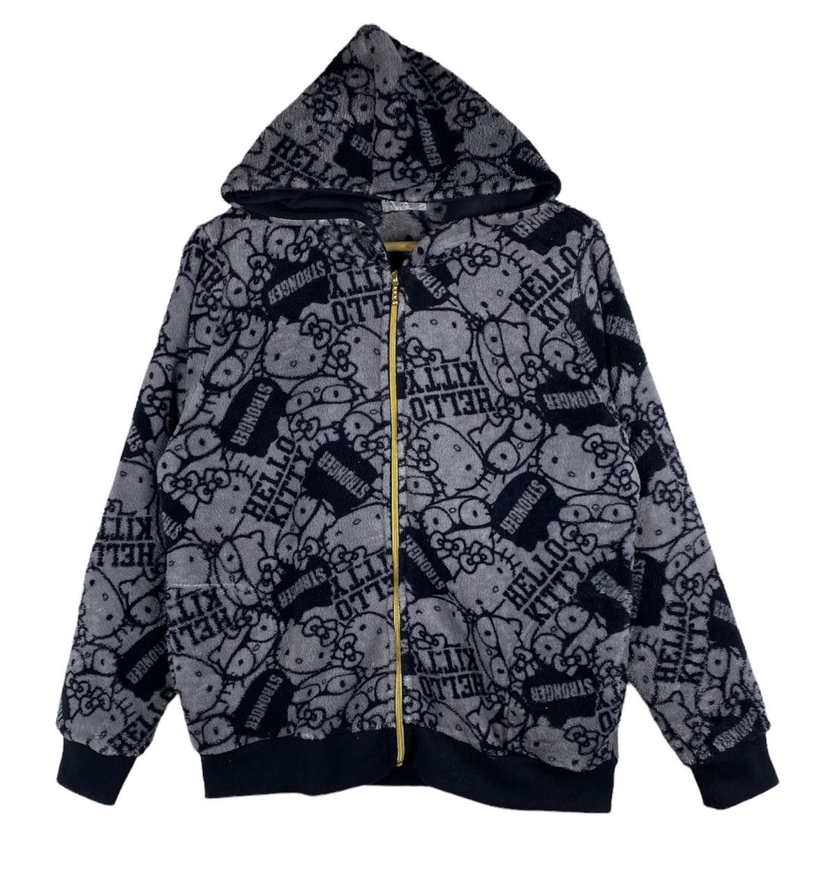 Japanese Brand OFFER 🔥 Vintage Hello Kitty Fleece Fullprint Hoodie Jacket Size XXL / US 16-18 / IT 52-54 - 1 Thumbnail