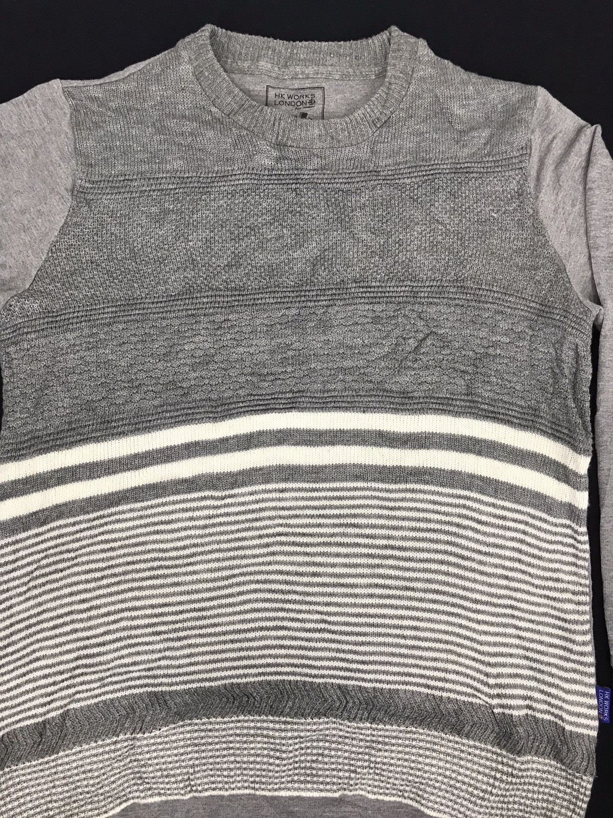 Hiroko Koshino Homme Vintage HK Works Hiroko Koshino London Striped Sweatshirt Size US L / EU 52-54 / 3 - 3 Thumbnail