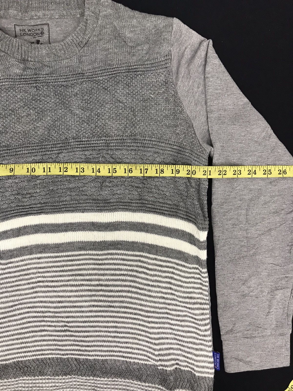Hiroko Koshino Homme Vintage HK Works Hiroko Koshino London Striped Sweatshirt Size US L / EU 52-54 / 3 - 5 Thumbnail