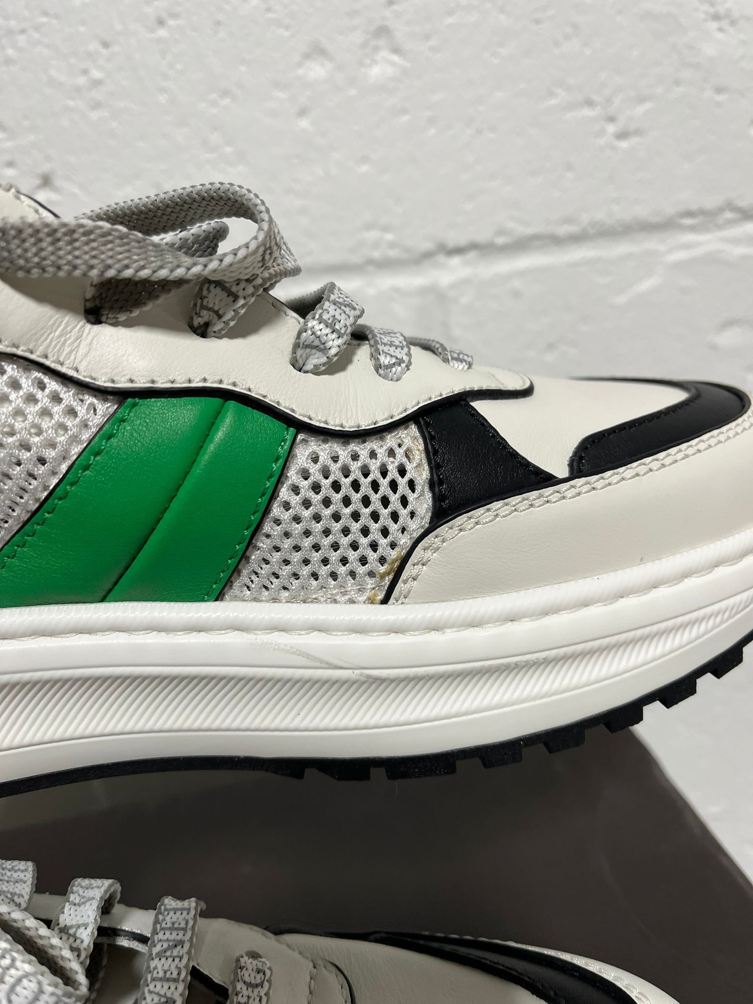 Bottega Veneta Speedster Calf Trainer in White - Black - Green Size US 11 / EU 44 - 10 Thumbnail