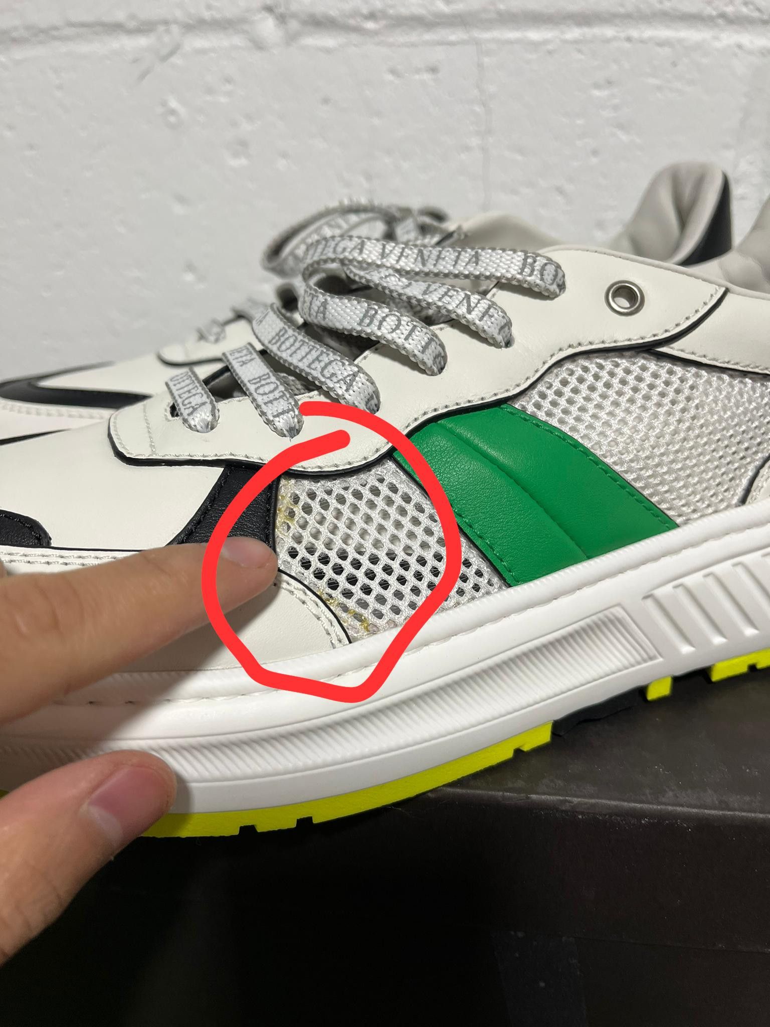 Bottega Veneta Speedster Calf Trainer in White - Black - Green Size US 11 / EU 44 - 12 Thumbnail