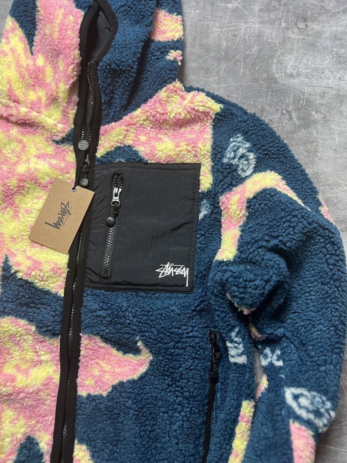 Stussy Stussy Floral Sherpa Jacket Size US XS / EU 42 / 0 - 3 Thumbnail