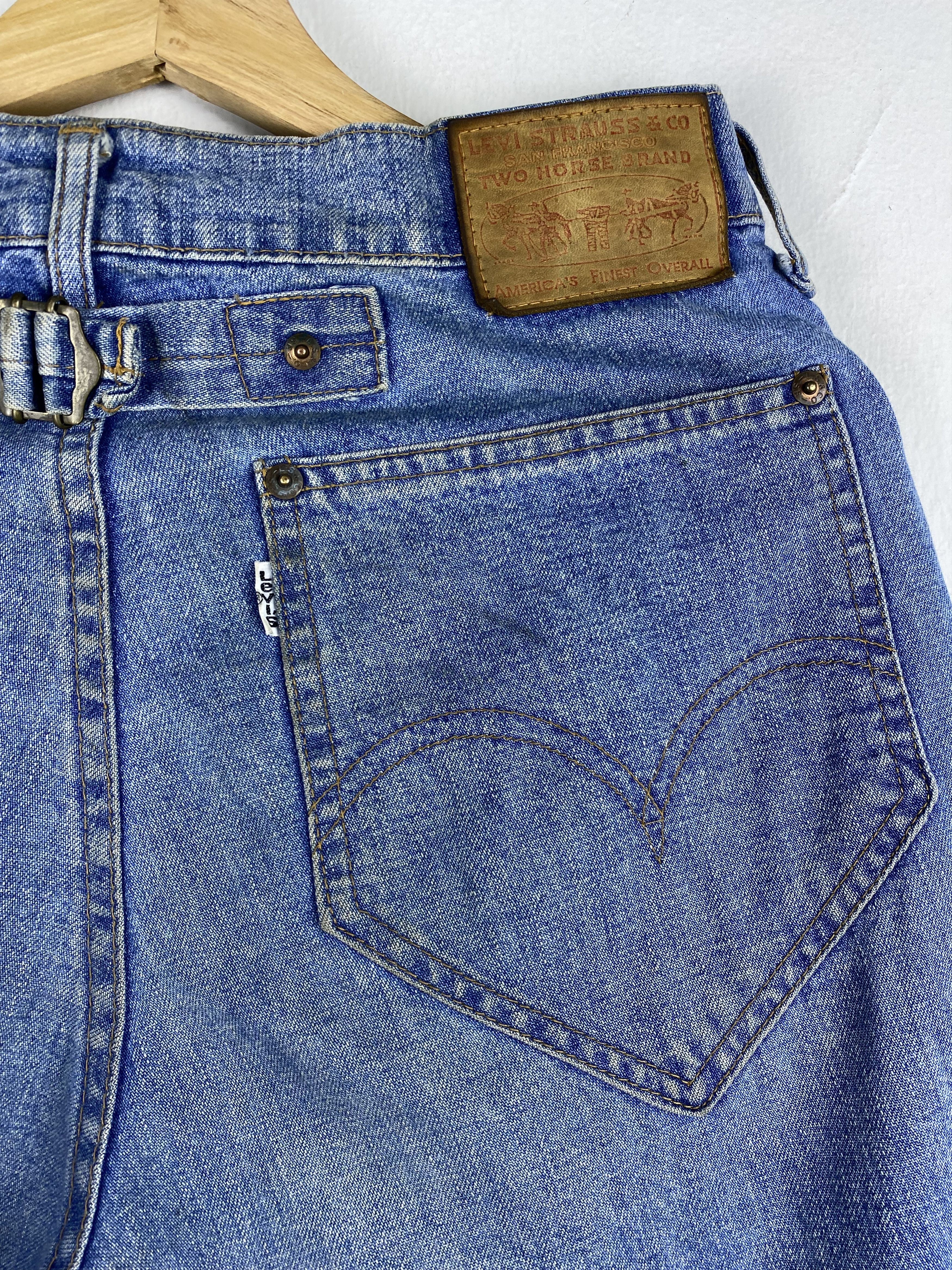 Levi's Vintage 90's Levis Single Pocket White Tab Buckle Back Denim Size US 30 / EU 46 - 8 Thumbnail