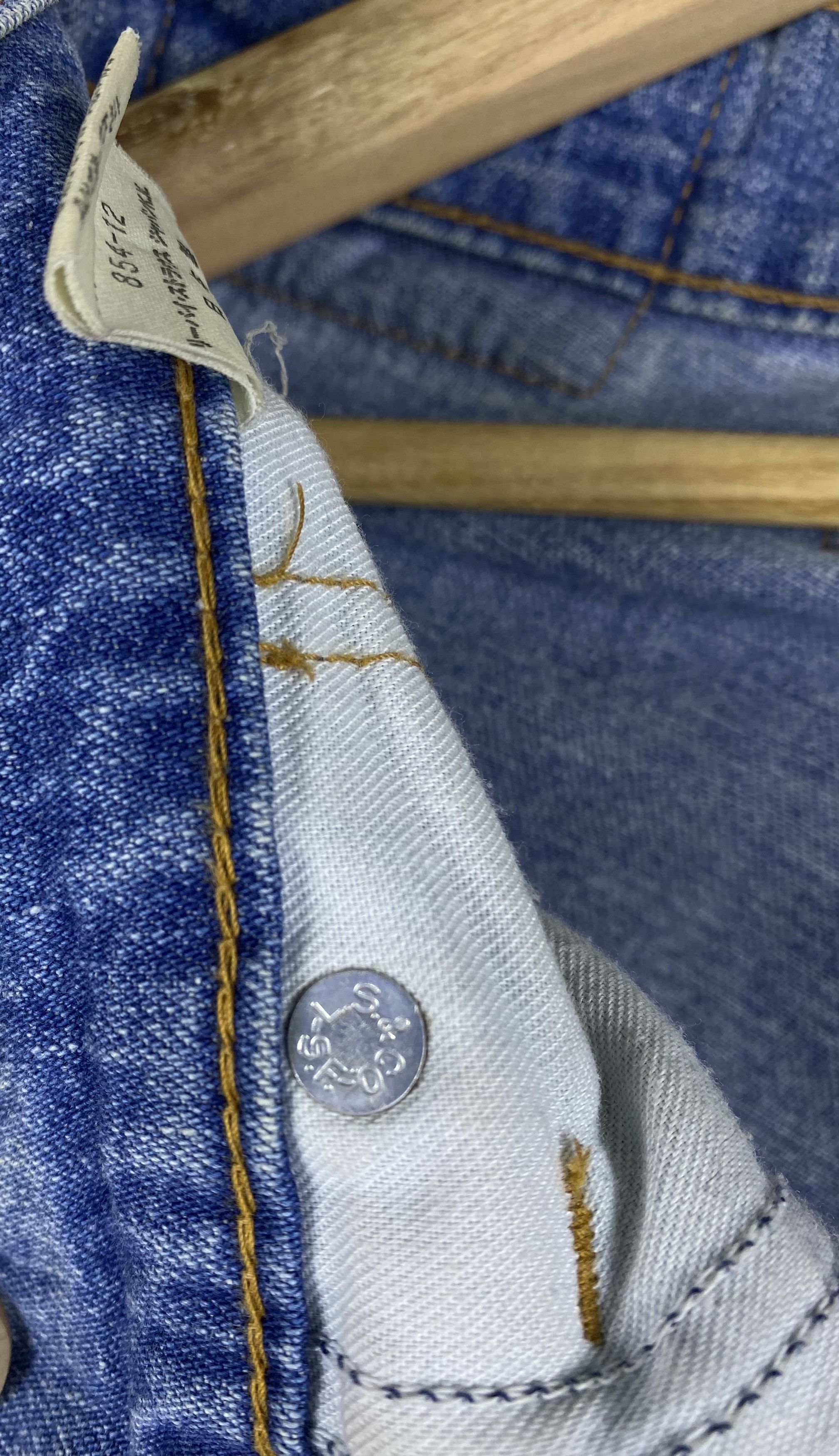 Levi's Vintage 90's Levis Single Pocket White Tab Buckle Back Denim Size US 30 / EU 46 - 6 Thumbnail
