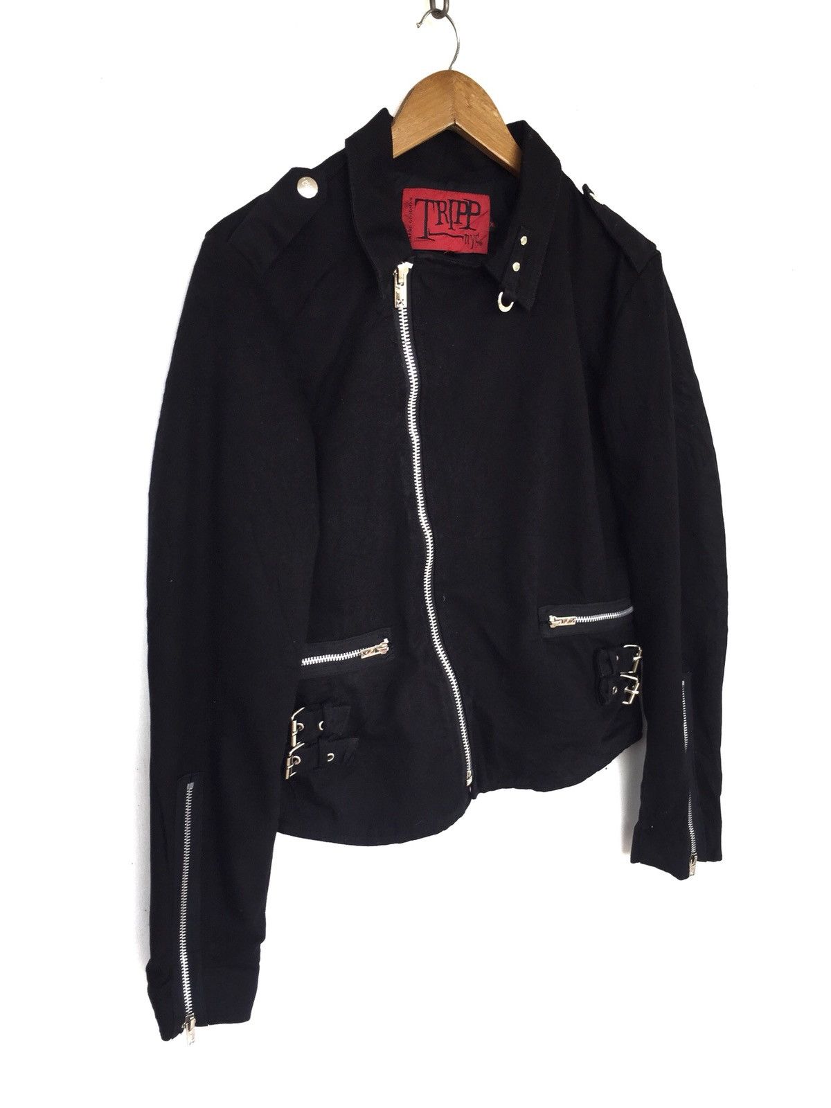 Seditionaries HEAT🔥Tripp NYC Asymmetrical Zip Punk Biker Jacket Size US S / EU 44-46 / 1 - 1 Thumbnail