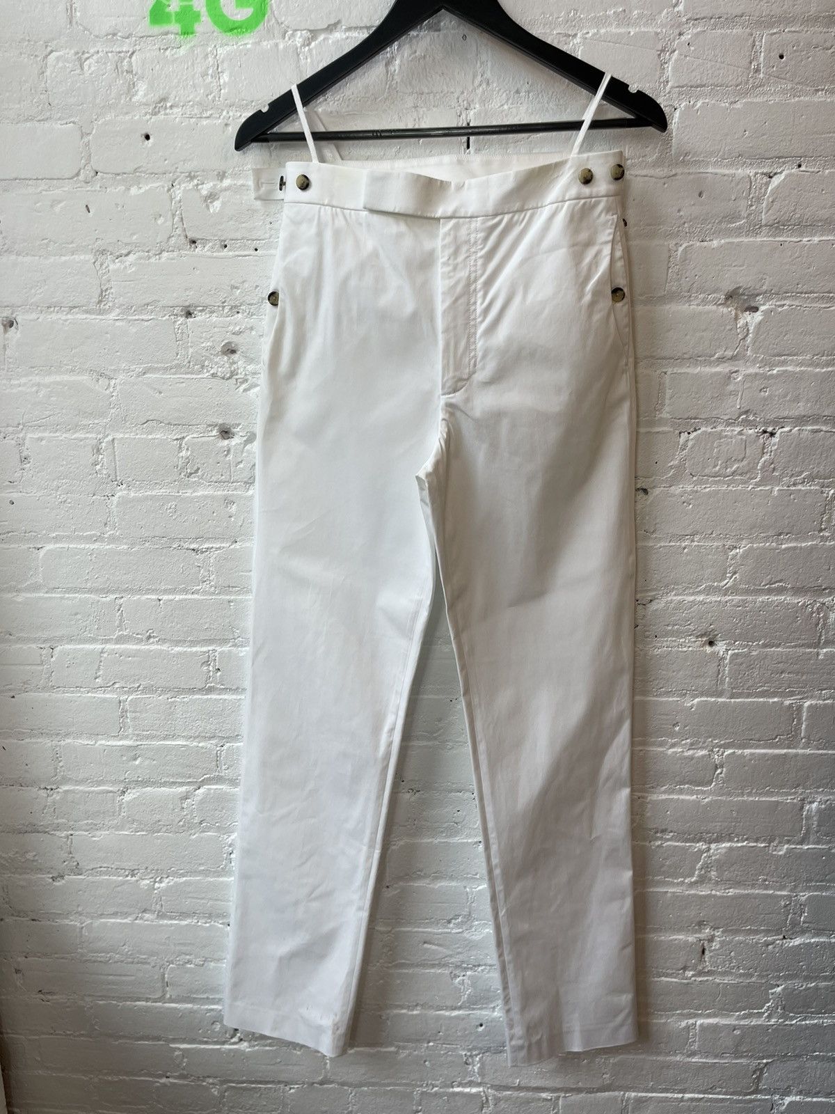 image of Helmut Lang Sample Proto White Chino Pants Jeans, Men's (Size 30)