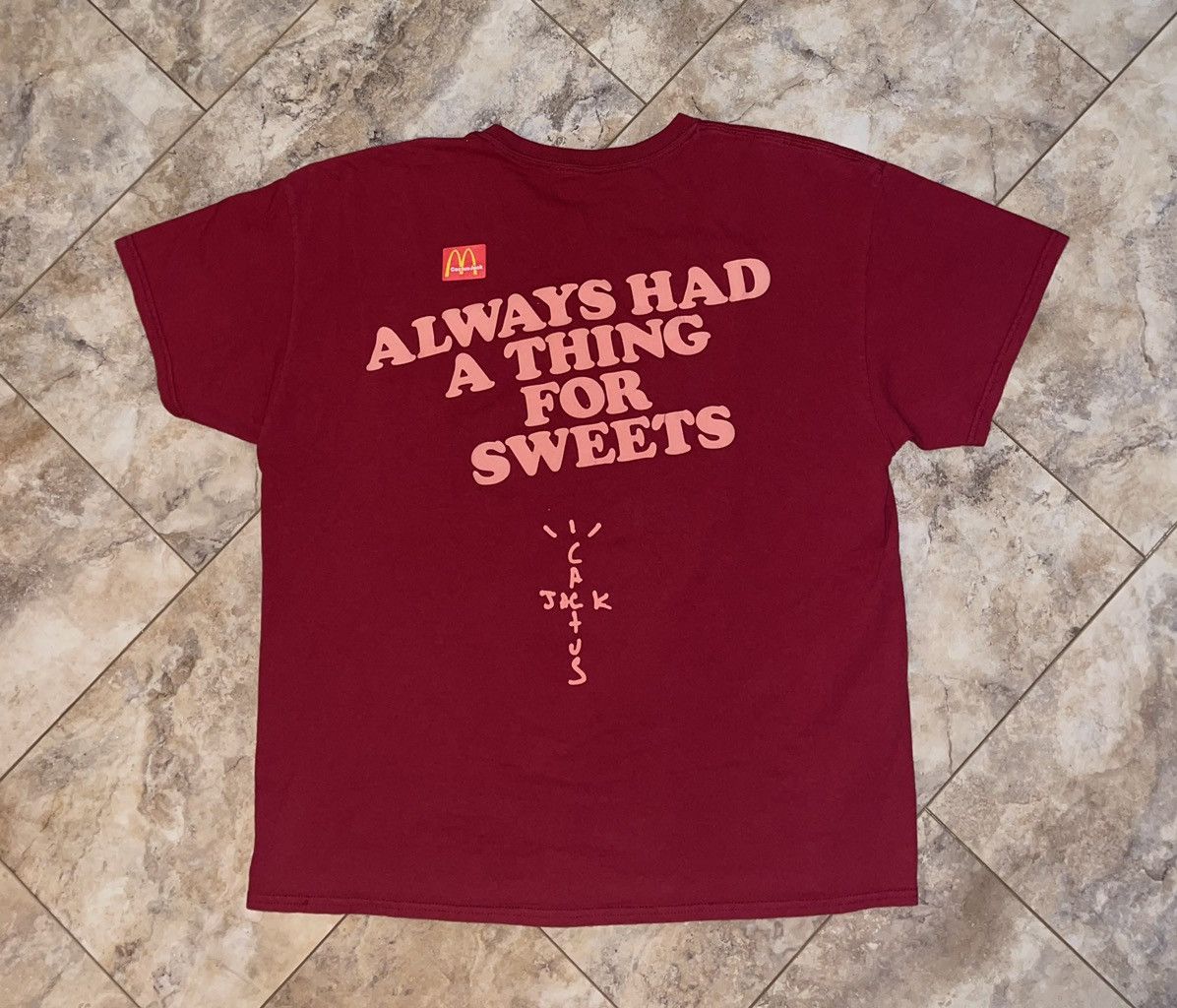 Travis Scott Travis Scott X McDonald’s Apple Pie Tshirt Red Large Tee