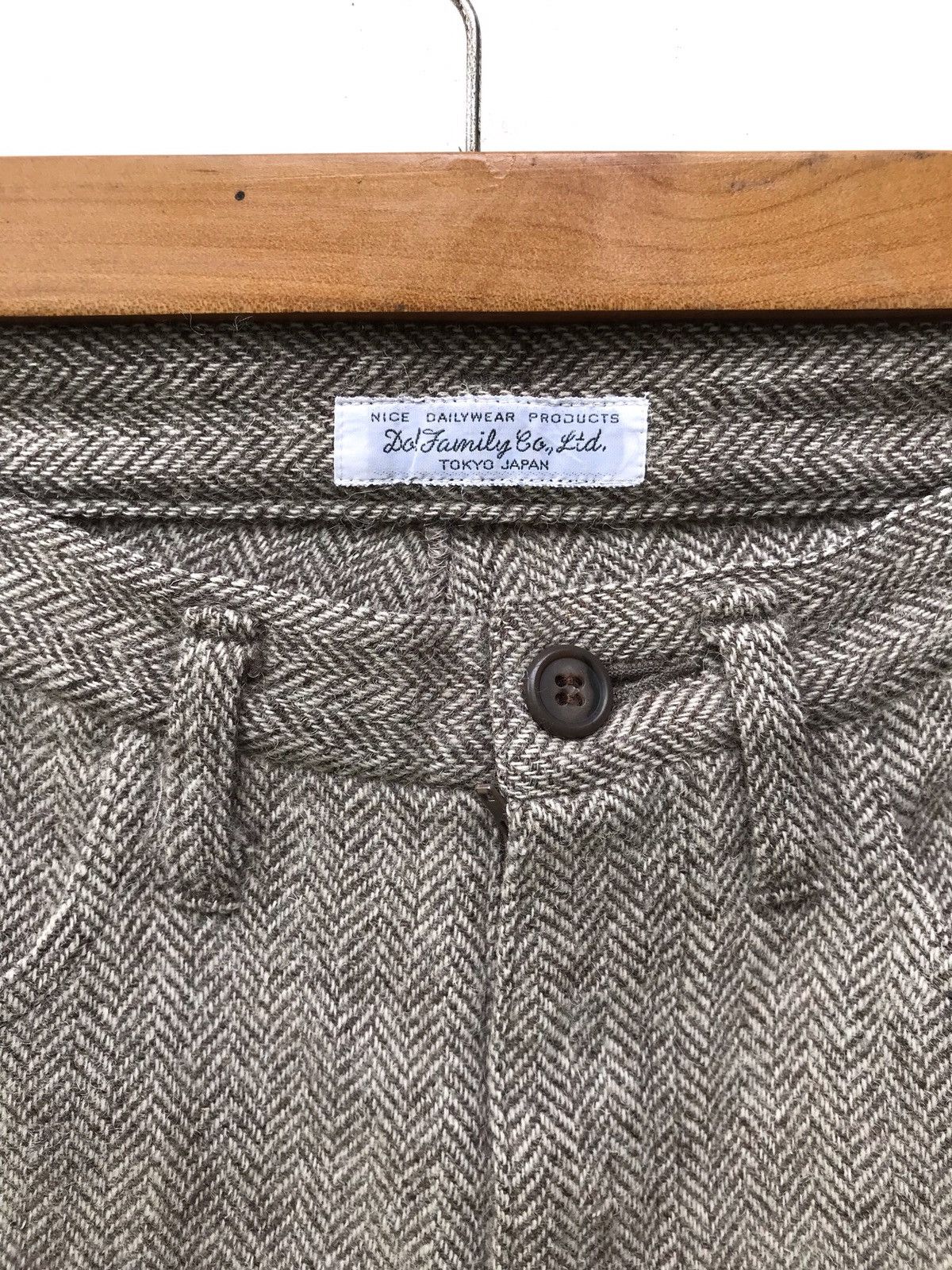 Japanese Brand Japanese Brand Do! Family Co.Ltd Wool Herringbone Pants Size US 28 / EU 44 - 7 Thumbnail