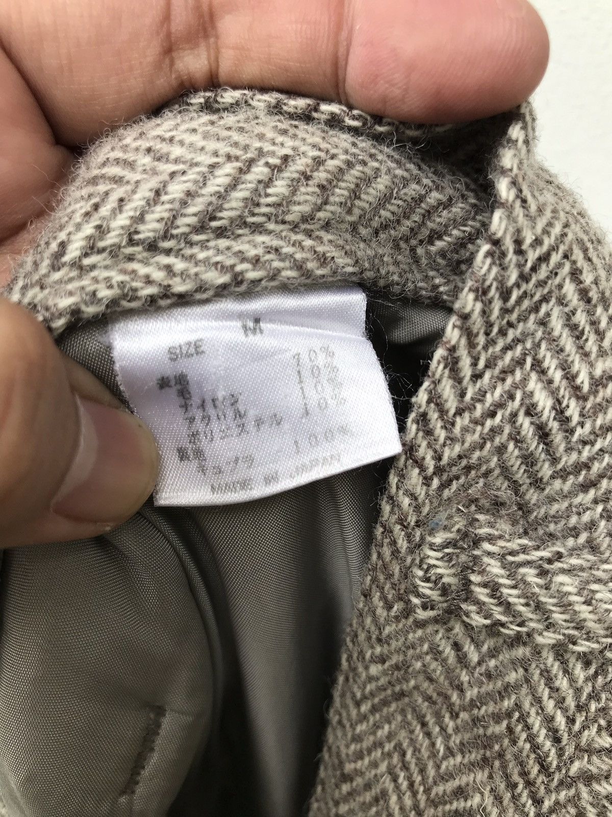 Japanese Brand Japanese Brand Do! Family Co.Ltd Wool Herringbone Pants Size US 28 / EU 44 - 9 Thumbnail