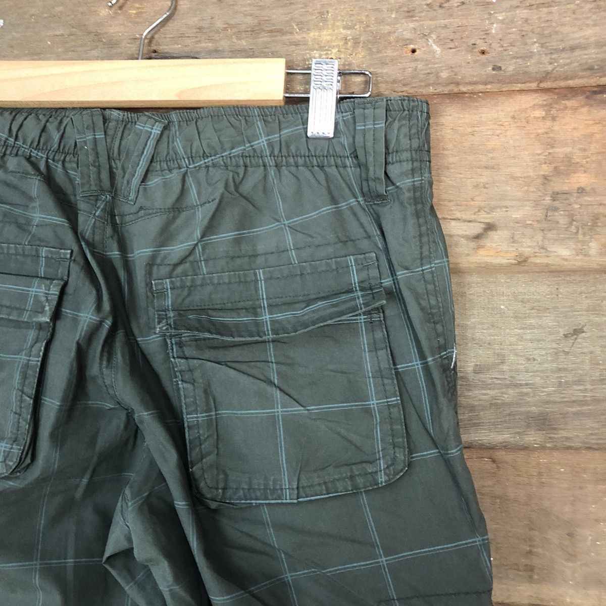 Japanese Brand DLL Piko L Grey Checkred track Cargo Multipocket Pants #1585 Size US 28 / EU 44 - 13 Thumbnail