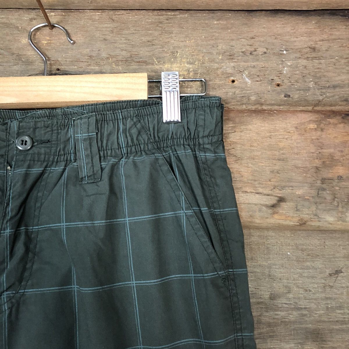 Japanese Brand DLL Piko L Grey Checkred track Cargo Multipocket Pants #1585 Size US 28 / EU 44 - 7 Thumbnail