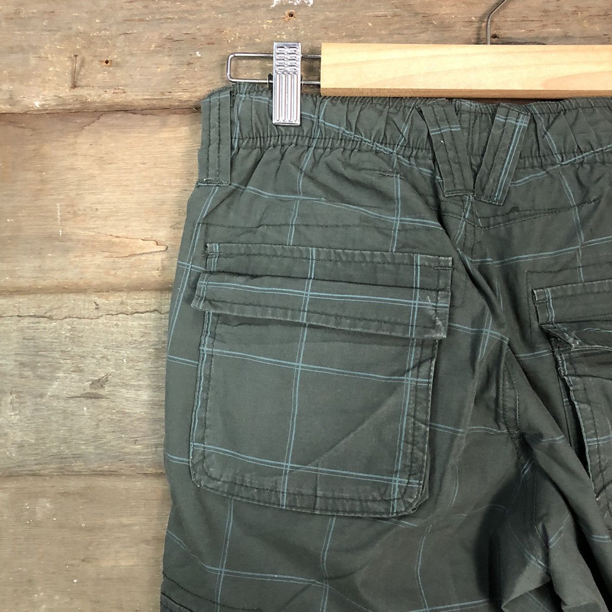Japanese Brand DLL Piko L Grey Checkred track Cargo Multipocket Pants #1585 Size US 28 / EU 44 - 12 Thumbnail