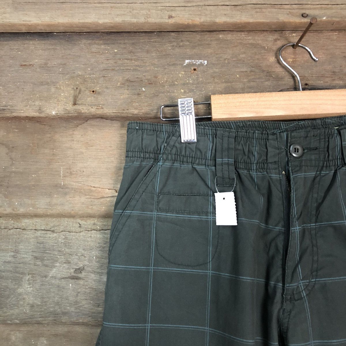 Japanese Brand DLL Piko L Grey Checkred track Cargo Multipocket Pants #1585 Size US 28 / EU 44 - 6 Thumbnail