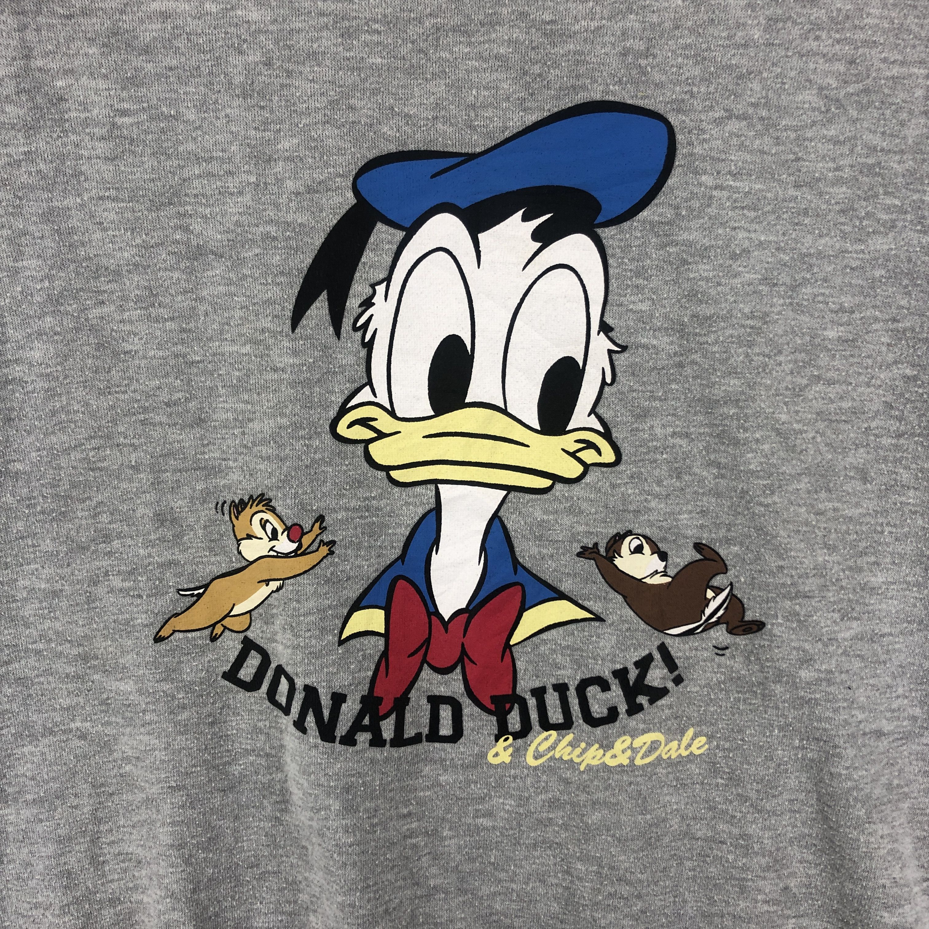 Disney DONALD DUCK CHIP & DALE Women Sweatshirt #2007-12 Size L / US 10 / IT 46 - 2 Thumbnail