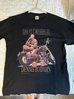 DesignbyCBA Dennis Rodman Purple Hair Rodzilla Flamboyant 90's Vintage Design Retro T-Shirt
