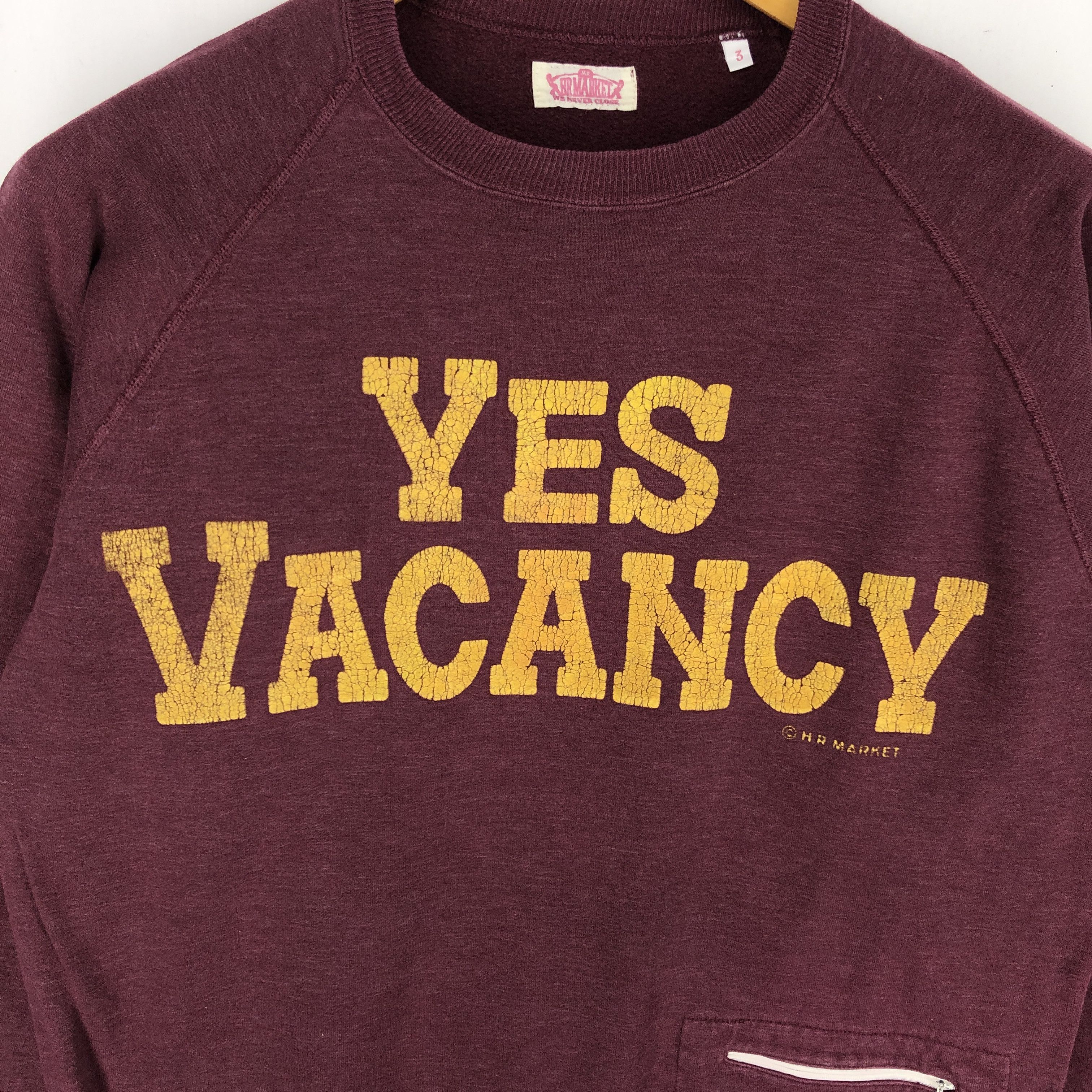 Japanese Brand Yes Vacancy by HR MARKET Crew Neck Sweatshirt #2468-86 Size US M / EU 48-50 / 2 - 2 Thumbnail