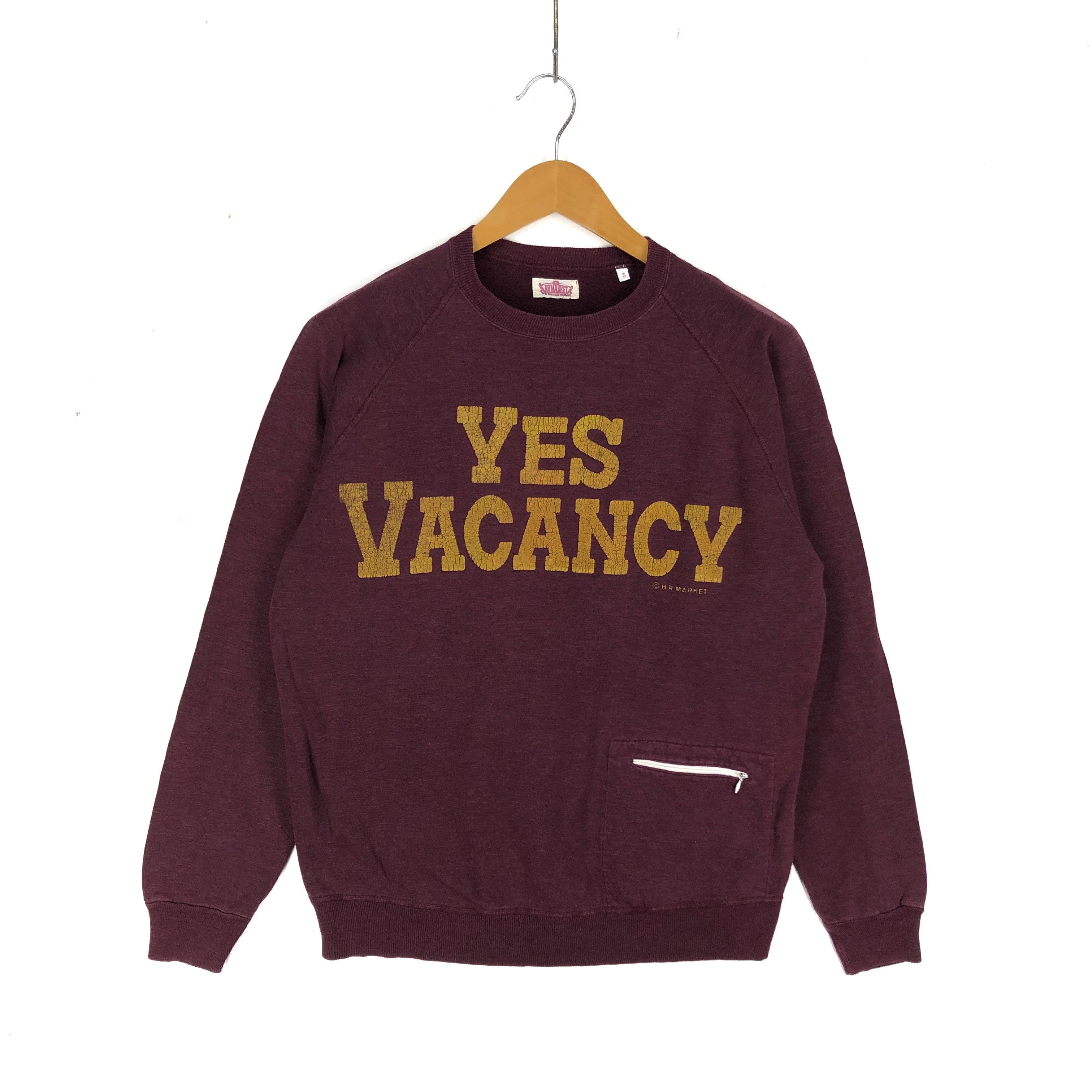 Japanese Brand Yes Vacancy by HR MARKET Crew Neck Sweatshirt #2468-86 Size US M / EU 48-50 / 2 - 1 Thumbnail