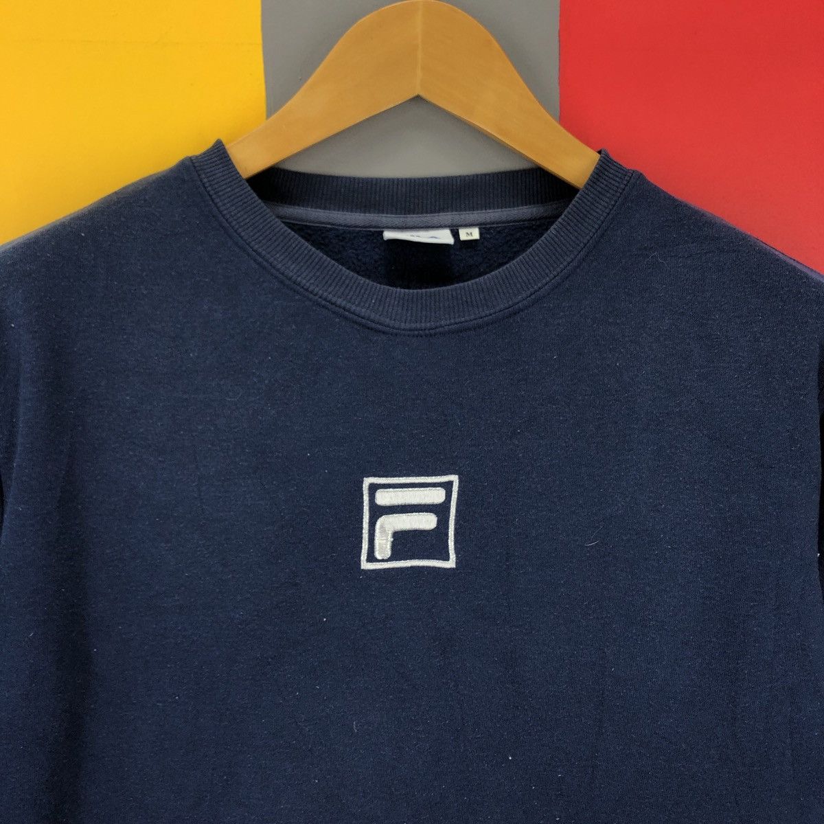 Fila FILA Crew Neck Sweatshirt Center Logo #1047/AK Size US M / EU 48-50 / 2 - 2 Thumbnail