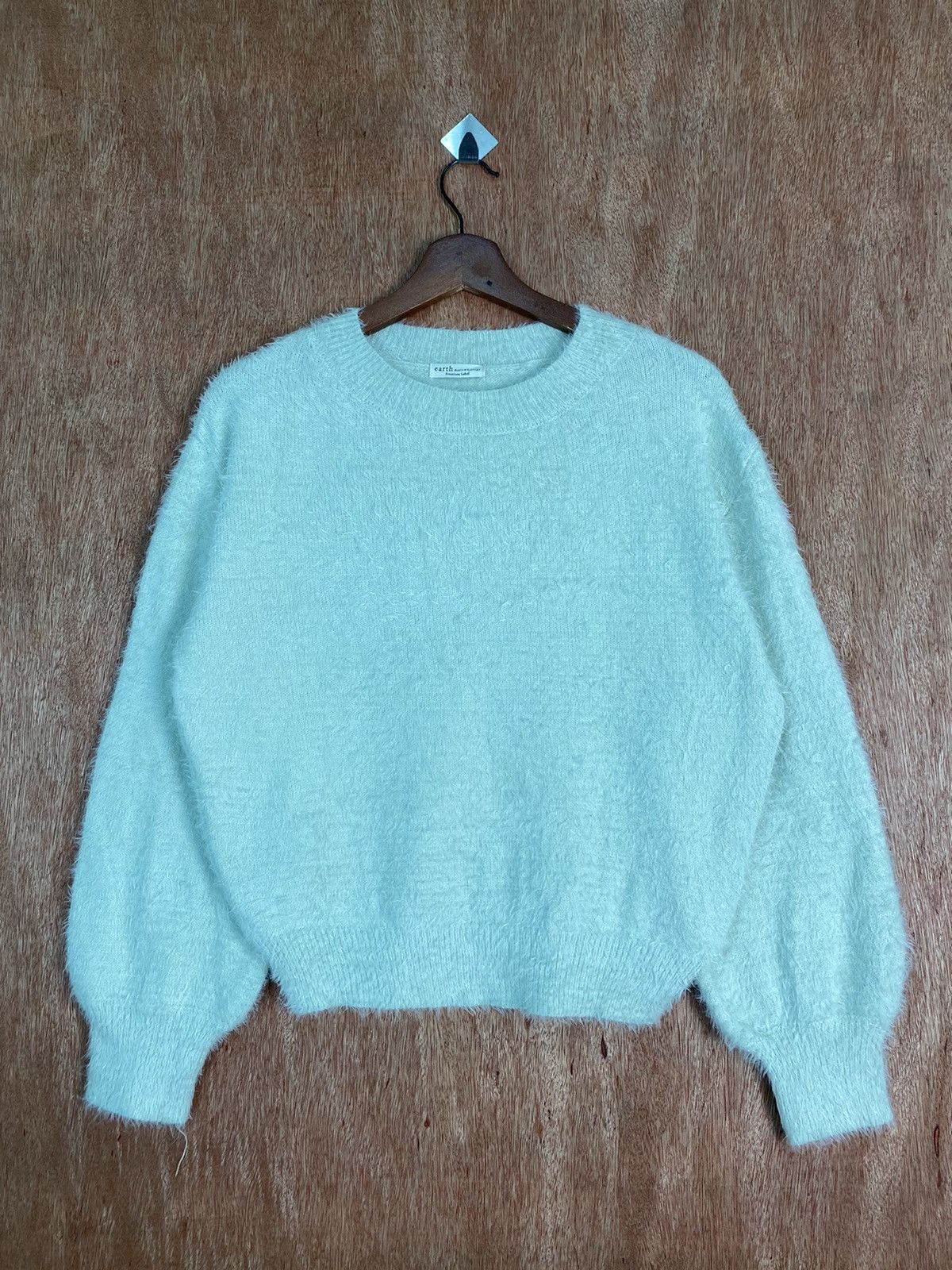 Homespun Knitwear × Japanese Brand DLS Earth Music & Ecology Shaggy Fur Mohair Knitwear #BB606 Size US S / EU 44-46 / 1 - 1 Thumbnail