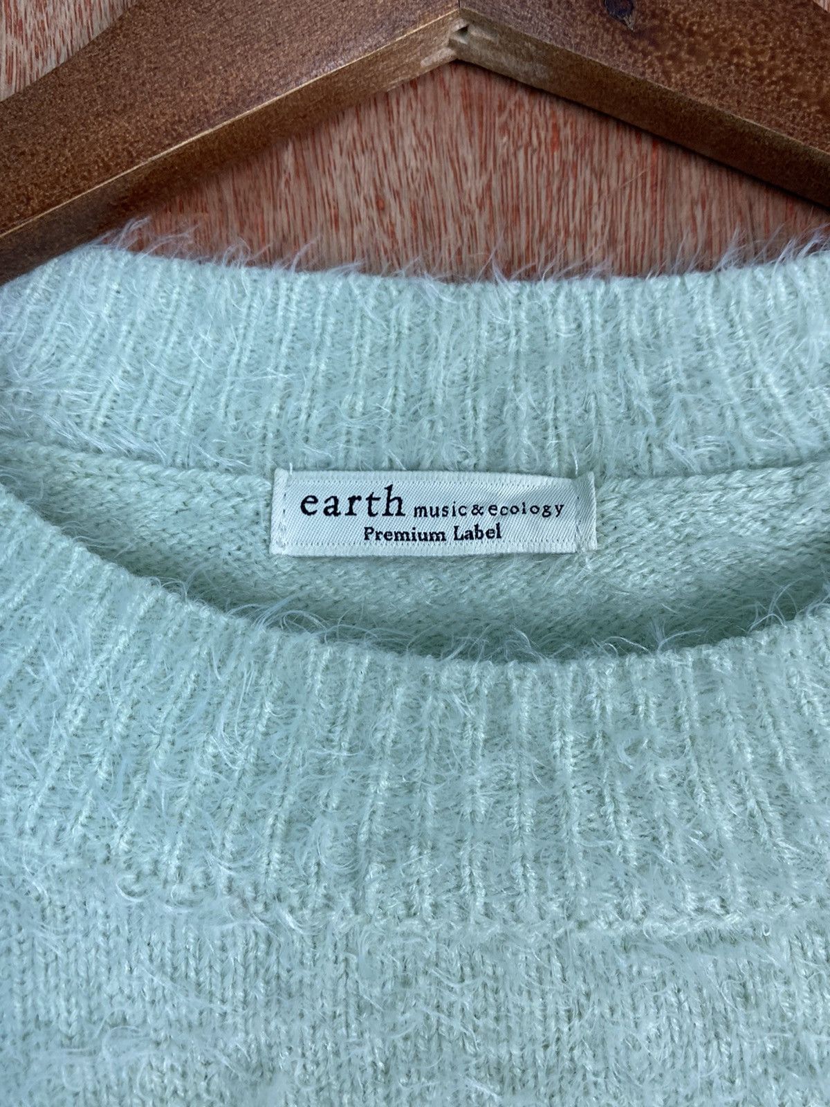 Homespun Knitwear × Japanese Brand DLS Earth Music & Ecology Shaggy Fur Mohair Knitwear #BB606 Size US S / EU 44-46 / 1 - 6 Thumbnail