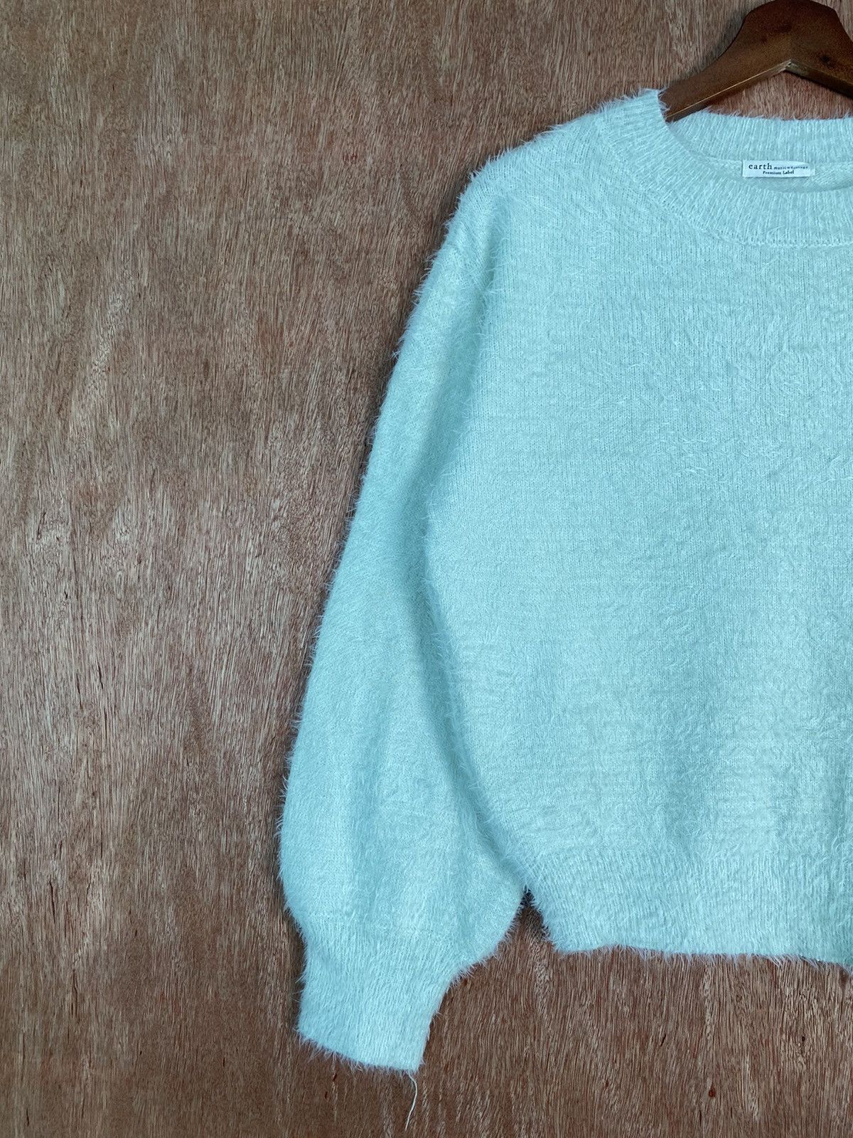 Homespun Knitwear × Japanese Brand DLS Earth Music & Ecology Shaggy Fur Mohair Knitwear #BB606 Size US S / EU 44-46 / 1 - 2 Thumbnail