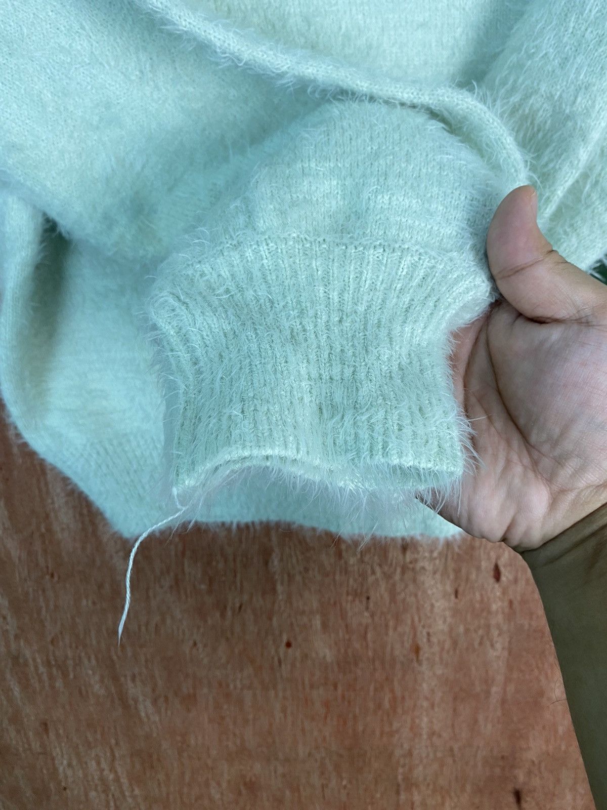 Homespun Knitwear × Japanese Brand DLS Earth Music & Ecology Shaggy Fur Mohair Knitwear #BB606 Size US S / EU 44-46 / 1 - 5 Thumbnail
