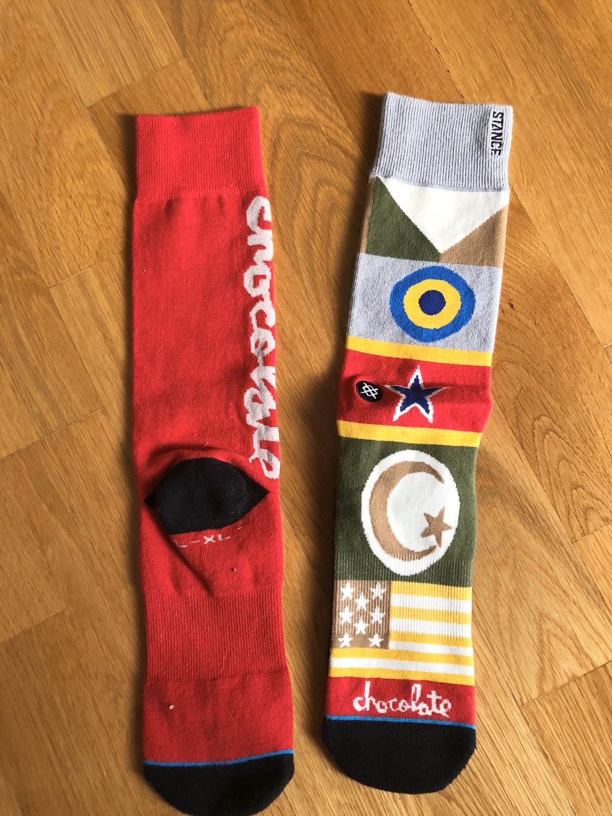 Chocolate Skateboards X Stance socks flag socks