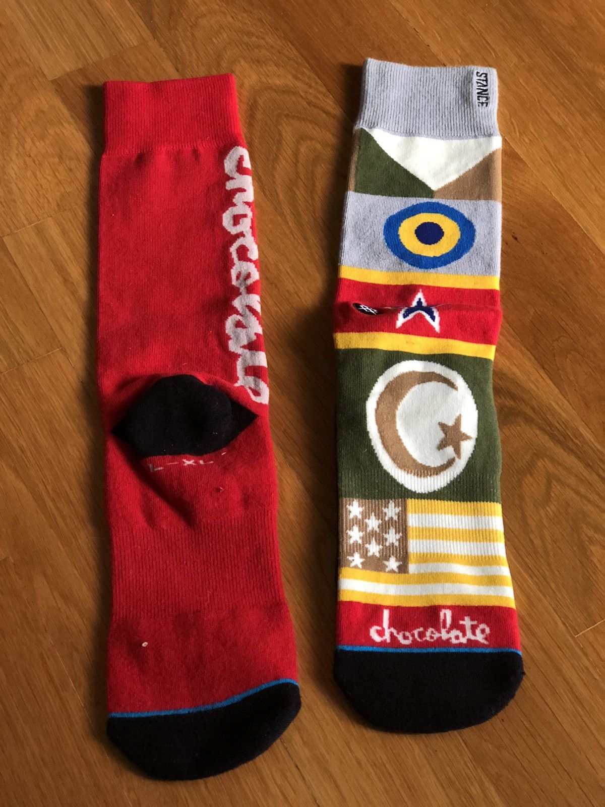 Chocolate Chocolate Skateboards X Stance socks flag socks Size ONE SIZE - 2 Thumbnail
