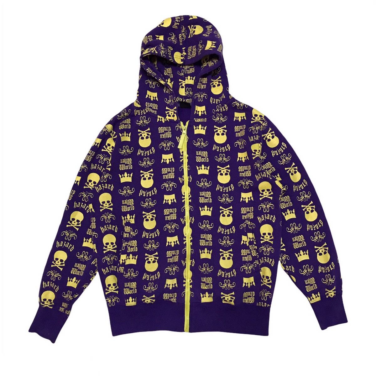 Full Skulls Printed Sweater Jacket Hoodie