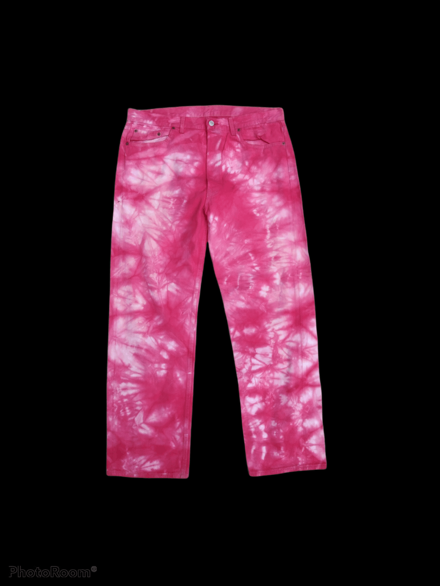 Levi's Vintage Clothing × Vintage DiSTRESSED LEVIS 501 TIE DYE HIPPES 90s STYLE Size US 37 - 1 Thumbnail