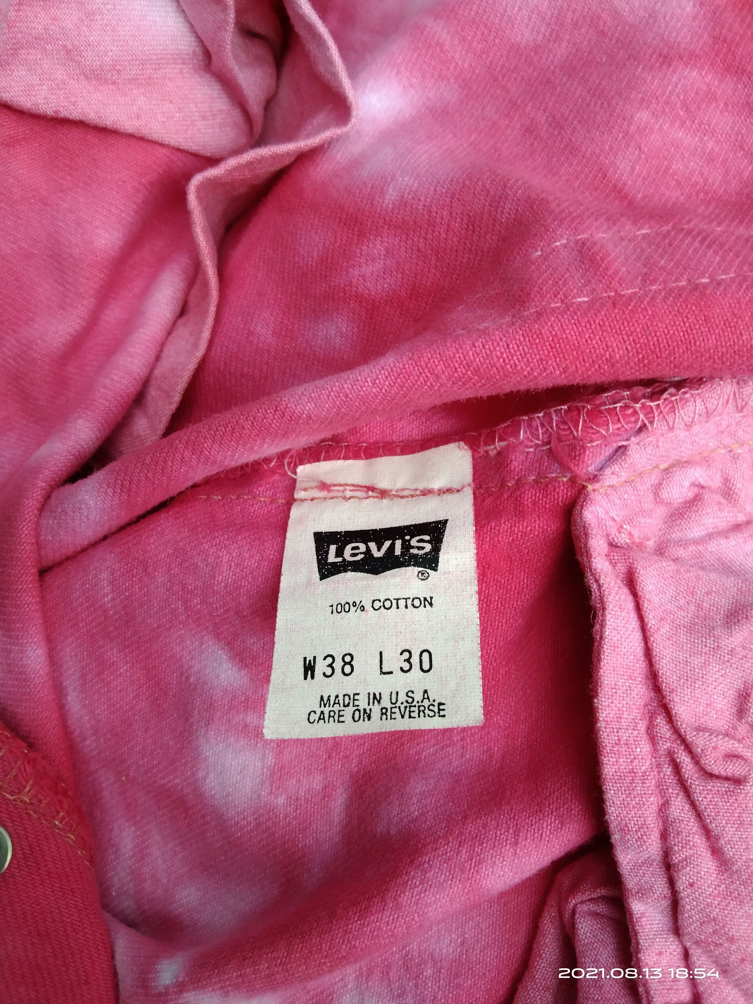 Levi's Vintage Clothing × Vintage DiSTRESSED LEVIS 501 TIE DYE HIPPES 90s STYLE Size US 37 - 11 Thumbnail