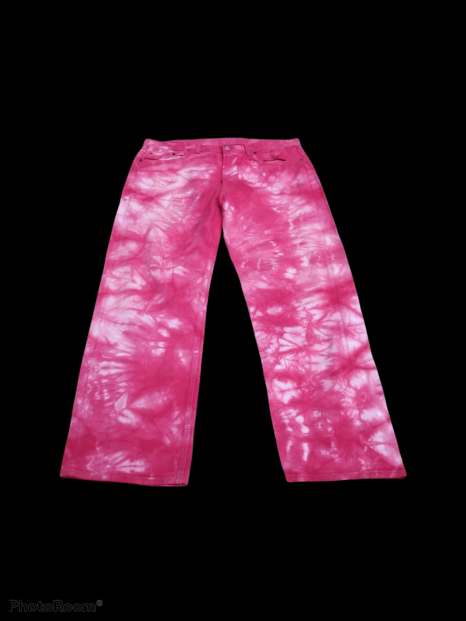 Levi's Vintage Clothing × Vintage DiSTRESSED LEVIS 501 TIE DYE HIPPES 90s STYLE Size US 37 - 6 Thumbnail