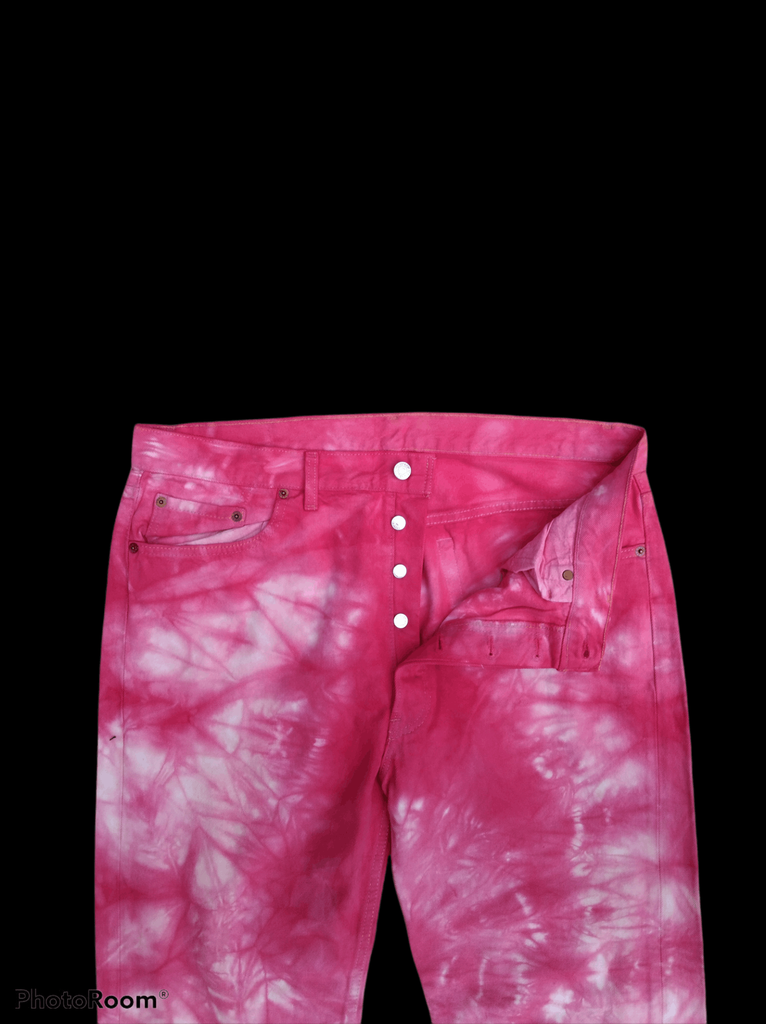 Levi's Vintage Clothing × Vintage DiSTRESSED LEVIS 501 TIE DYE HIPPES 90s STYLE Size US 37 - 5 Thumbnail