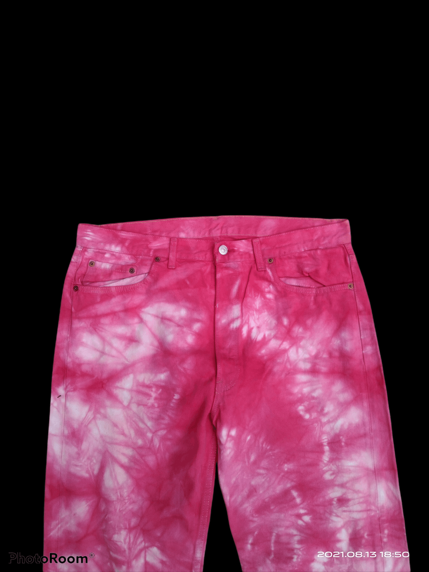 Levi's Vintage Clothing × Vintage DiSTRESSED LEVIS 501 TIE DYE HIPPES 90s STYLE Size US 37 - 3 Thumbnail