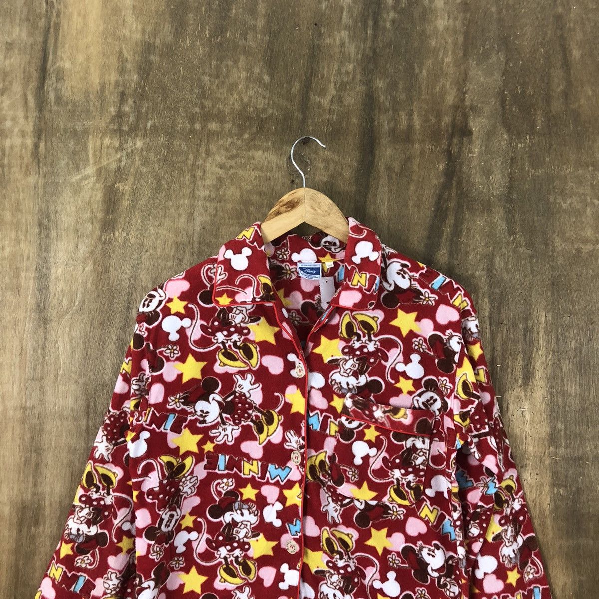 Disney × Mickey Mouse DLL Disney Minie Mickey Red pyjama full print #009 Size M / US 6-8 / IT 42-44 - 2 Thumbnail