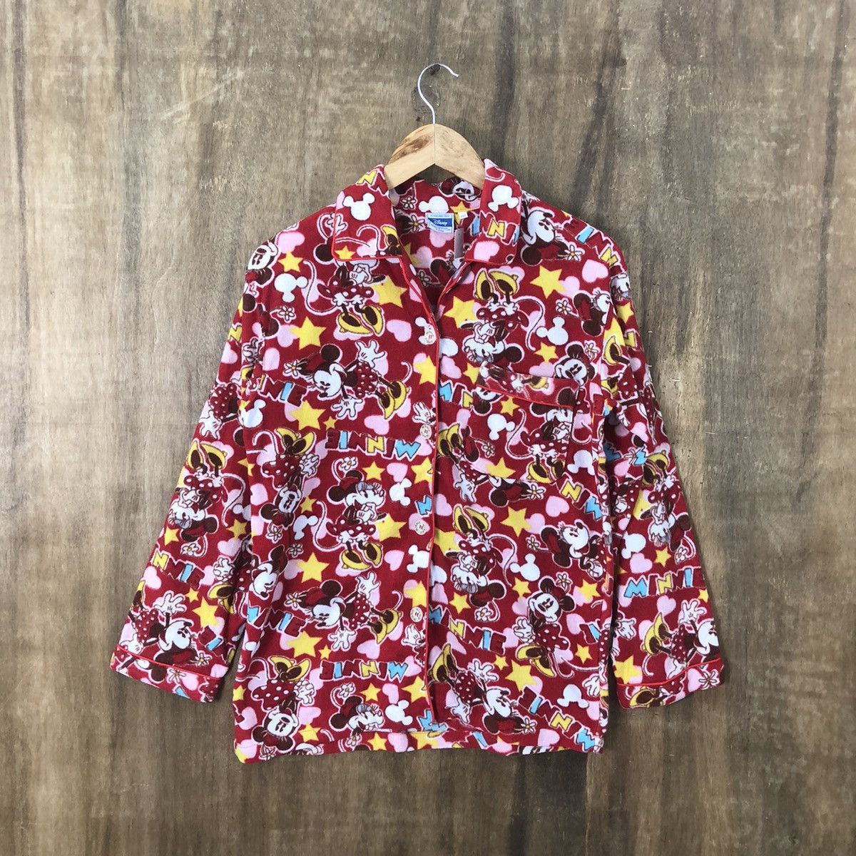 Disney × Mickey Mouse DLL Disney Minie Mickey Red pyjama full print #009 Size M / US 6-8 / IT 42-44 - 1 Thumbnail
