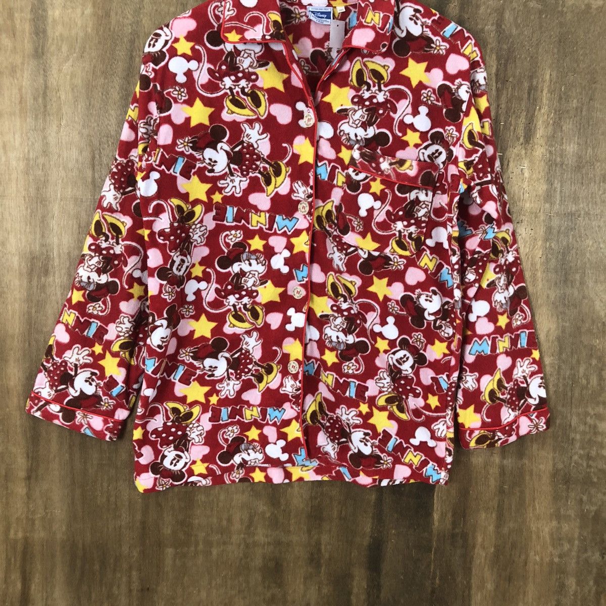 Disney × Mickey Mouse DLL Disney Minie Mickey Red pyjama full print #009 Size M / US 6-8 / IT 42-44 - 3 Thumbnail