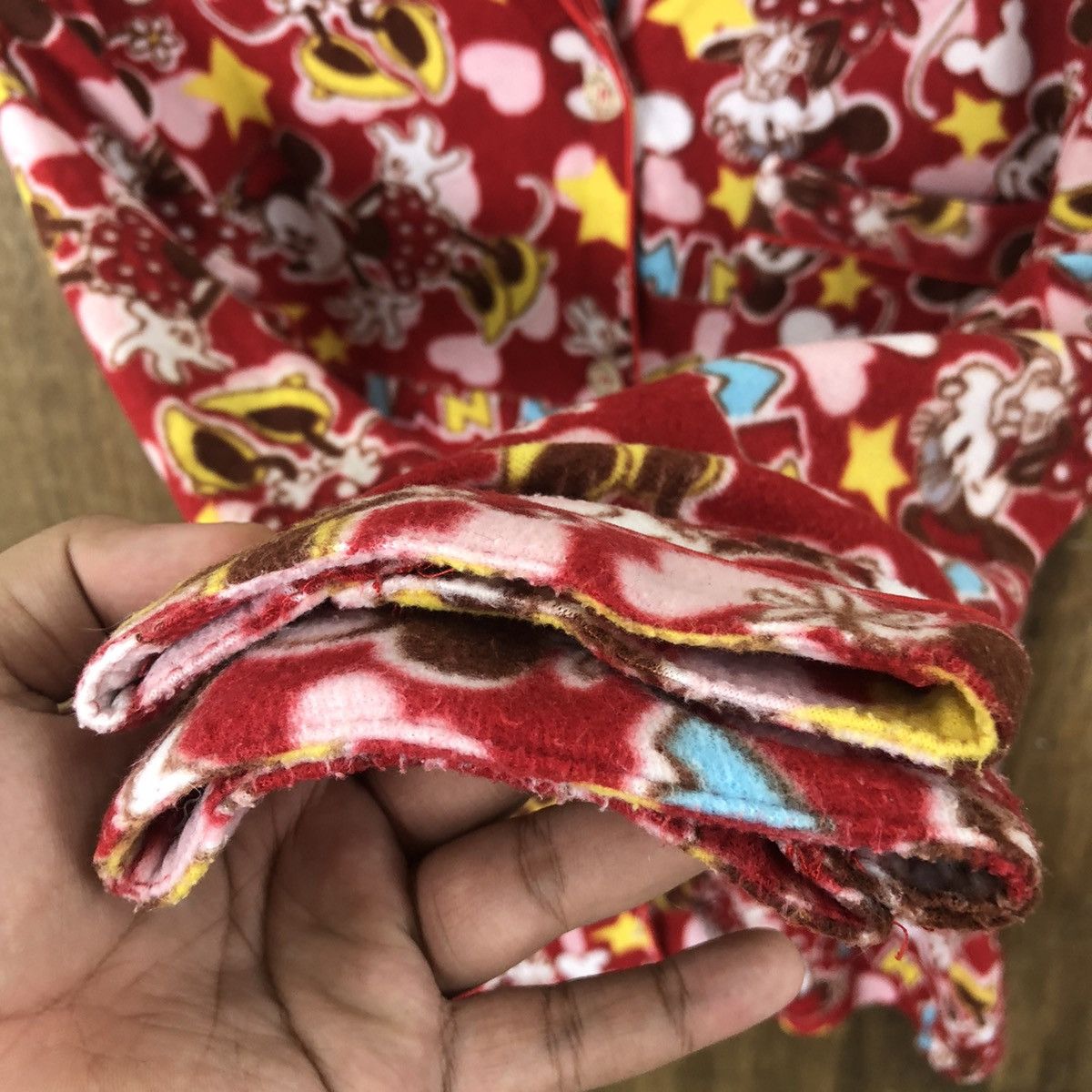Disney × Mickey Mouse DLL Disney Minie Mickey Red pyjama full print #009 Size M / US 6-8 / IT 42-44 - 6 Thumbnail