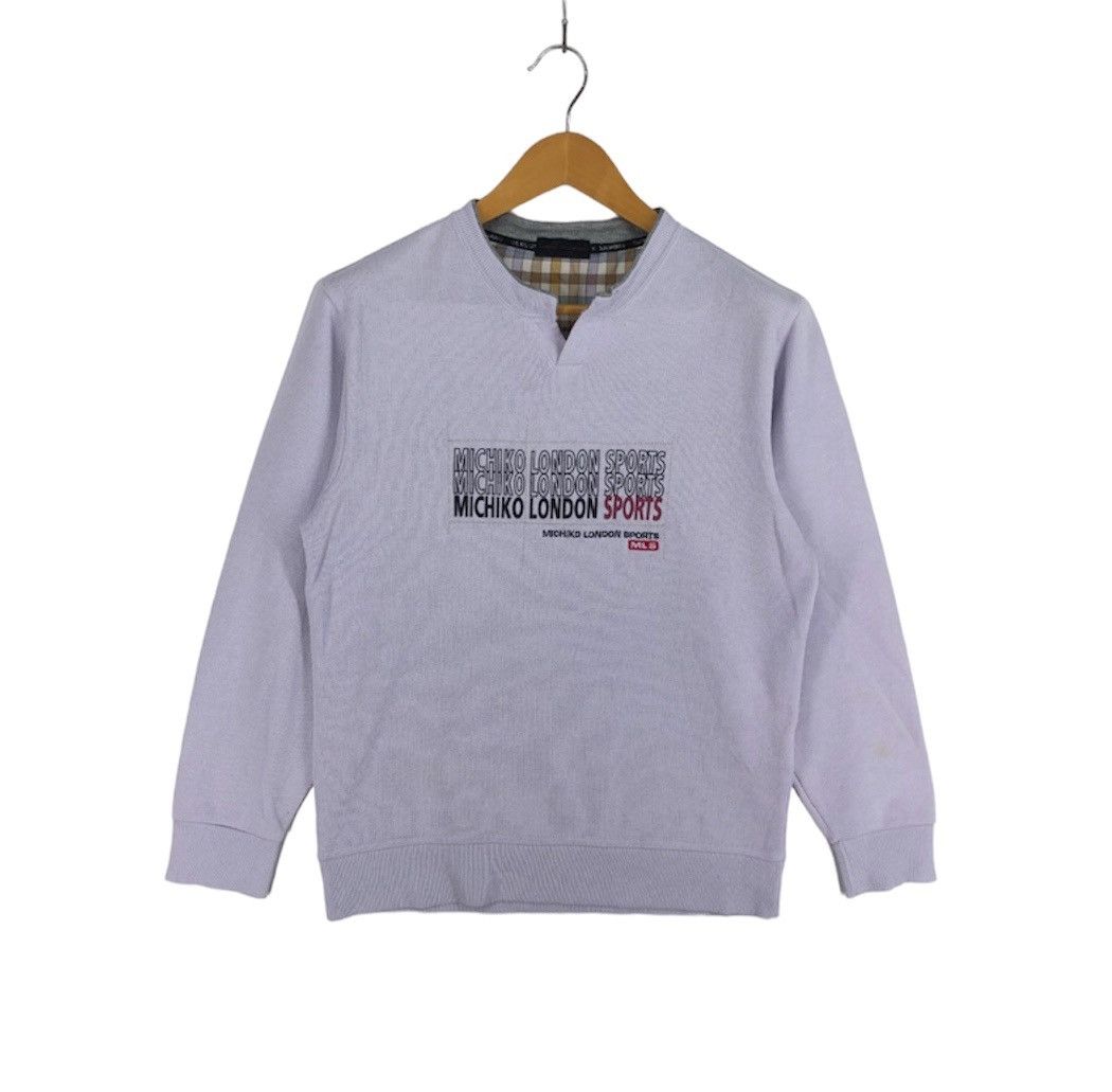 Japanese Brand MICHIKO LONDON JEANS Crew Neck Sweatshirt #2227-77 Size US S / EU 44-46 / 1 - 1 Thumbnail