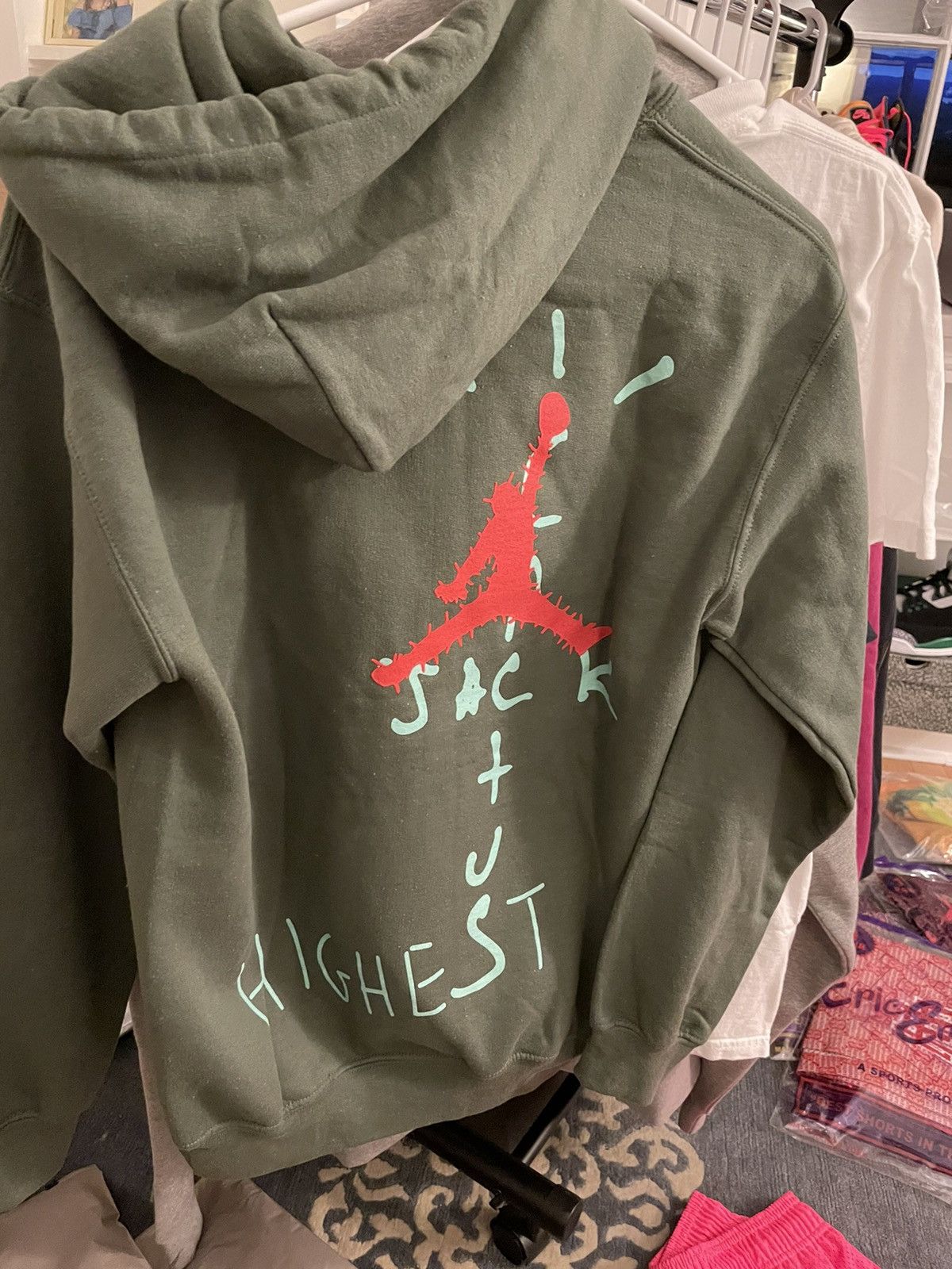 Travis Scott Travis Scott Olive Highest In the Room Hoodie Size small Size US S / EU 44-46 / 1 - 4 Thumbnail