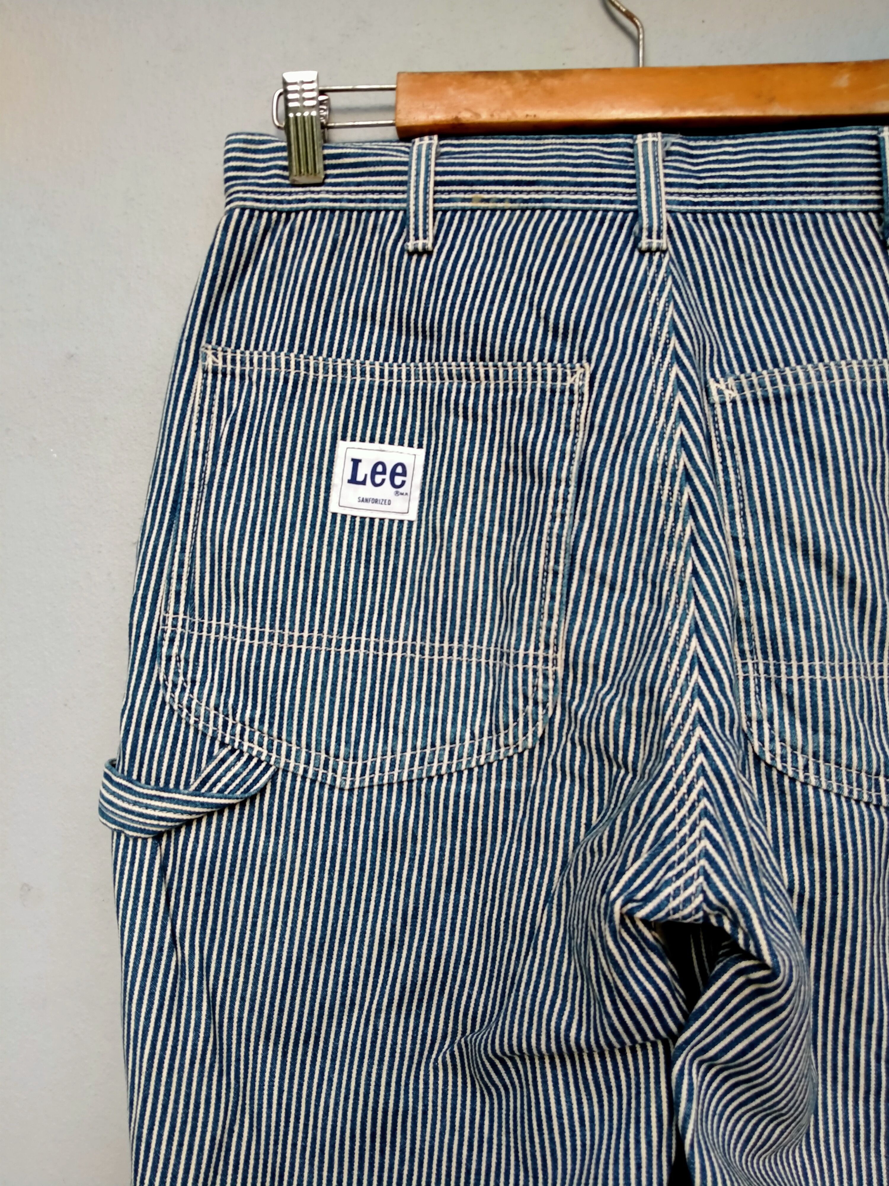 Lee Vintage Lee Sanforized Hickory Stripes Workers Distressed Size US 30 / EU 46 - 13 Thumbnail