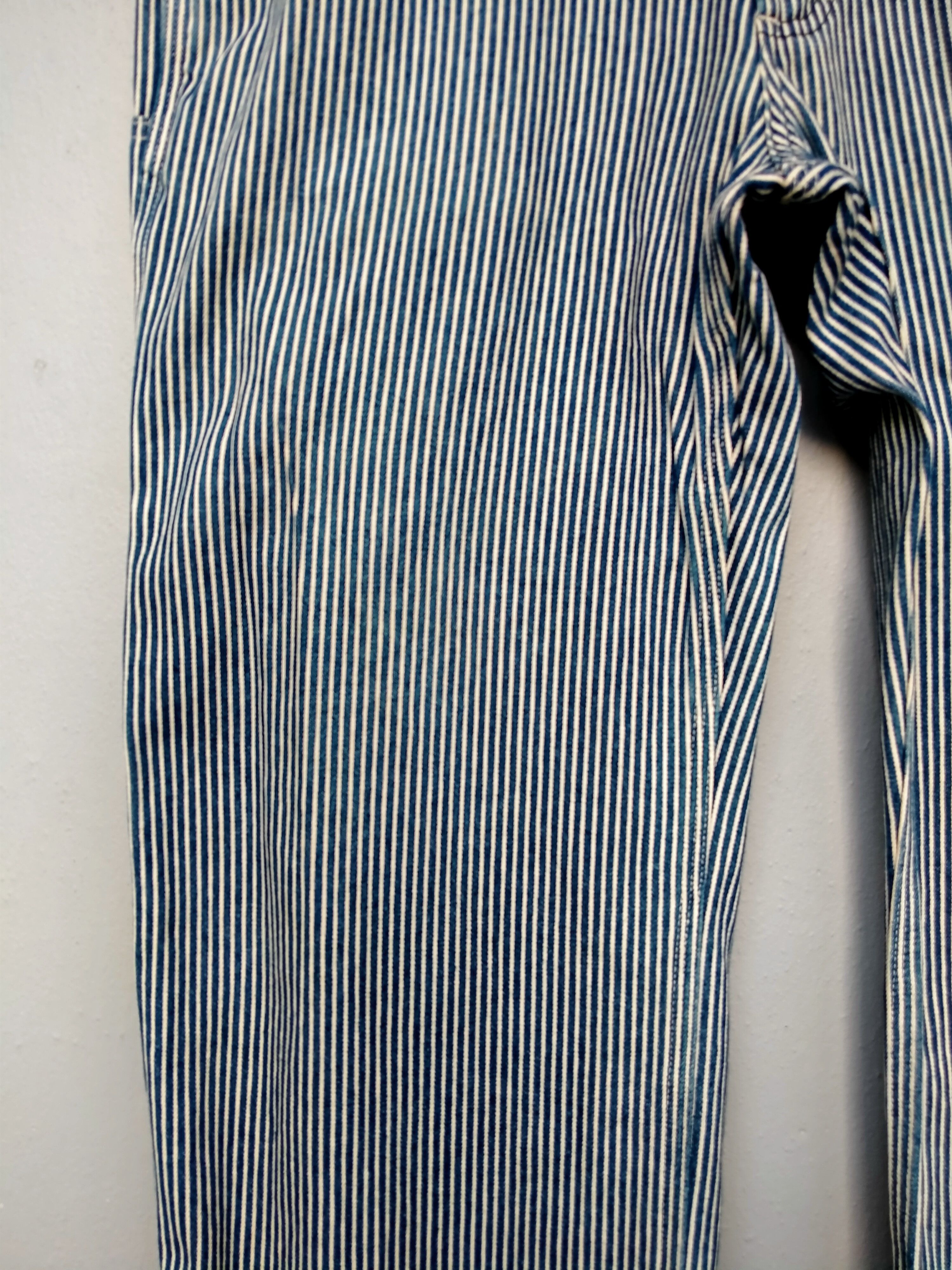 Lee Vintage Lee Sanforized Hickory Stripes Workers Distressed Size US 30 / EU 46 - 6 Thumbnail