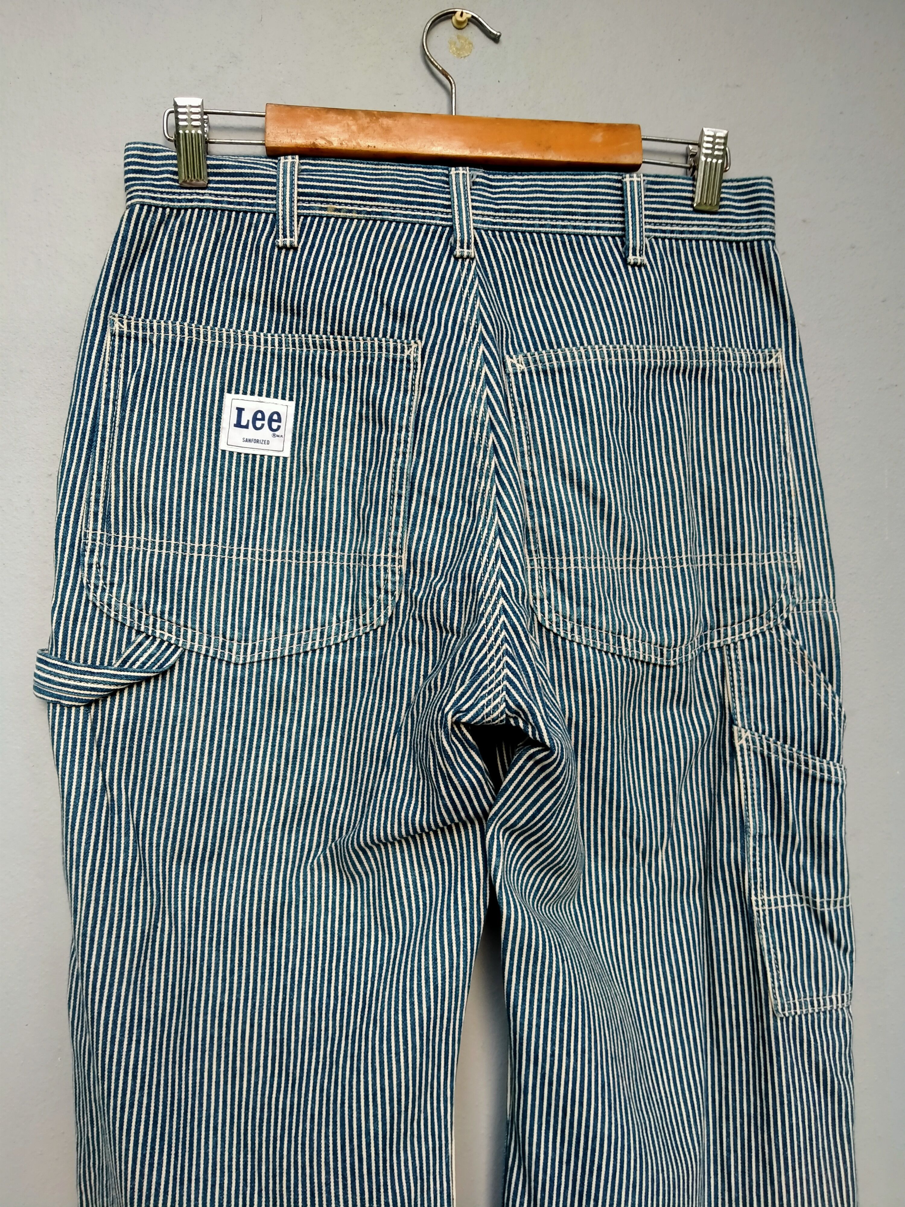 Lee Vintage Lee Sanforized Hickory Stripes Workers Distressed Size US 30 / EU 46 - 12 Thumbnail